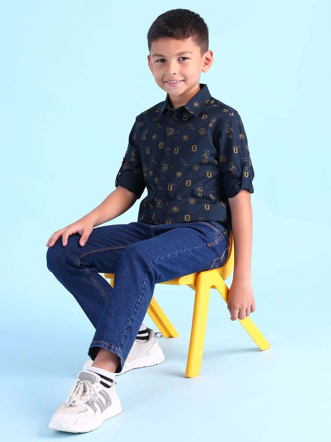 U.S. Polo Assn. Kids Boys Pure Cotton Brand Logo Shirt - view 1