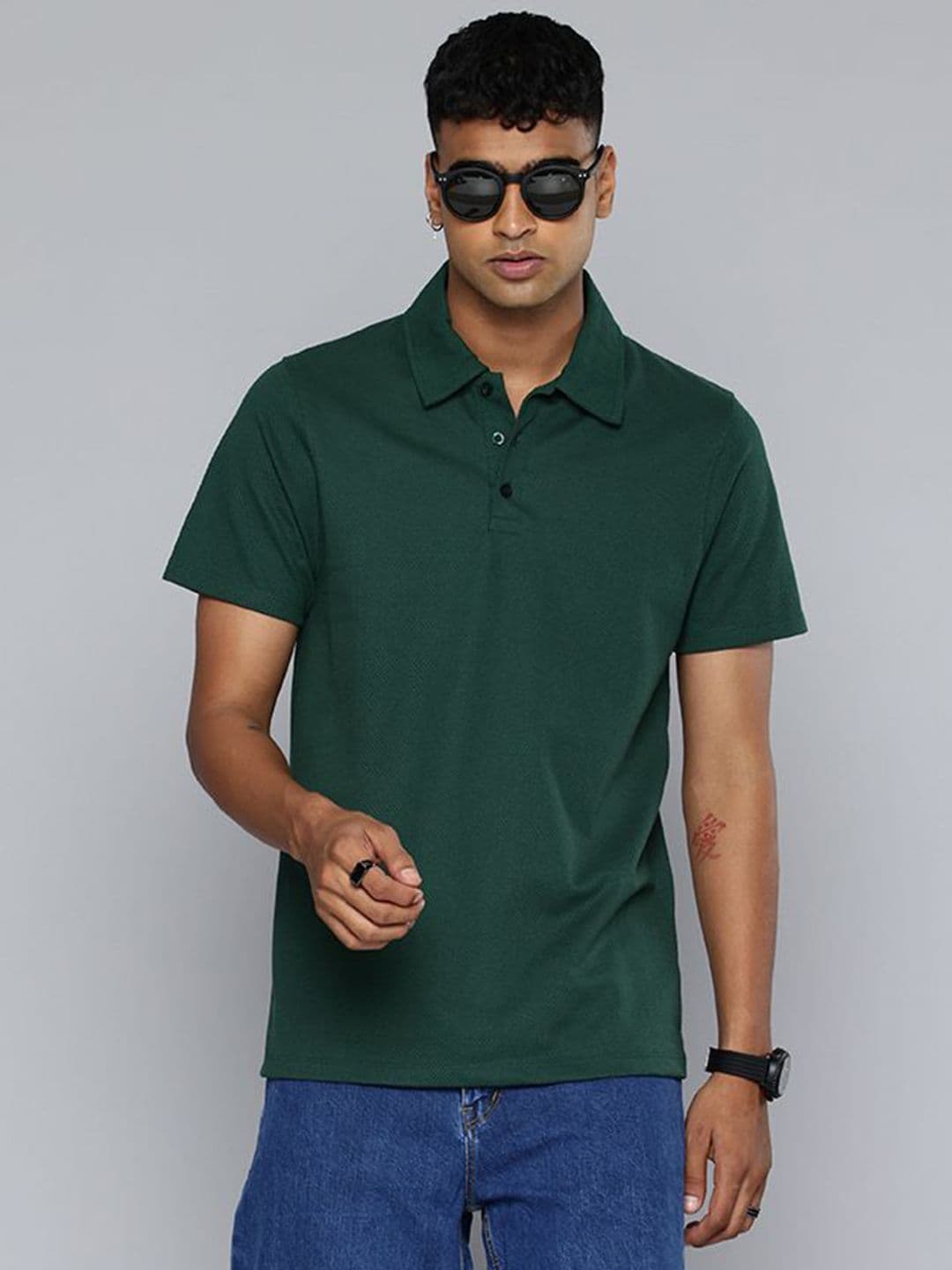 Moda Rapido Men Polo Collar Pockets T-shirt - view 1