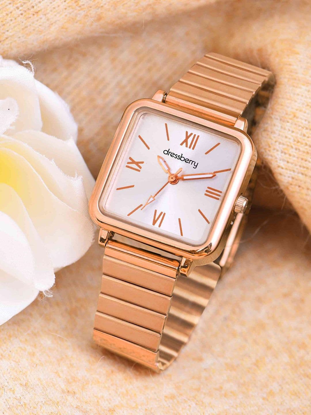 DressBerry Women Embellished Dial & Stainless Steel Analogue Watch 502 - view 1