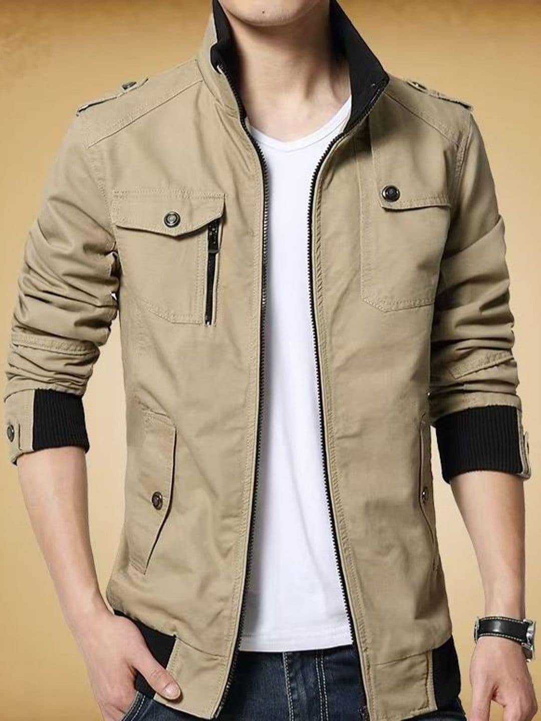 StyleCast x Revolte Men Insulator Outdoor Bomber Jacket - view 1