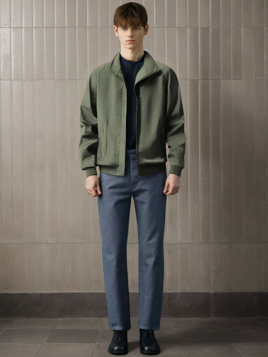 StyleCast x Revolte Men Mock Collar Solid Casual Tailored Jacket - view 1