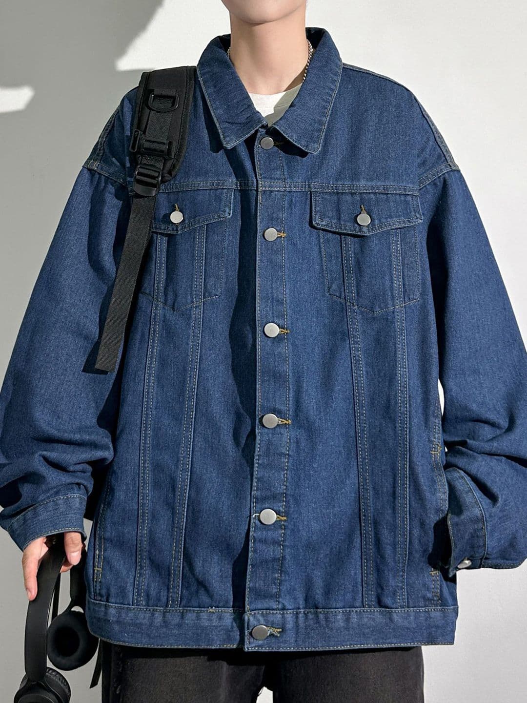 StyleCast x Revolte Men Solid Spread Collar Outdoor Tailored Jacket - view 1