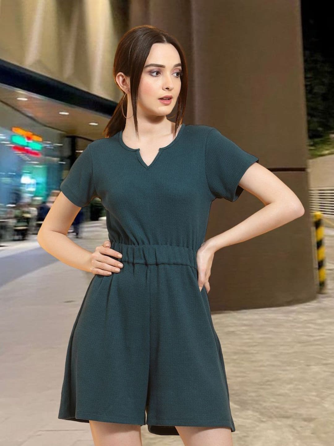 Metronaut Women V-Neck Playsuit Jumpsuit - view 1