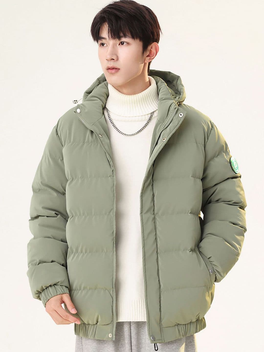 StyleCast x Revolte Men Hooded Solid Casual Puffer Jacket - view 1