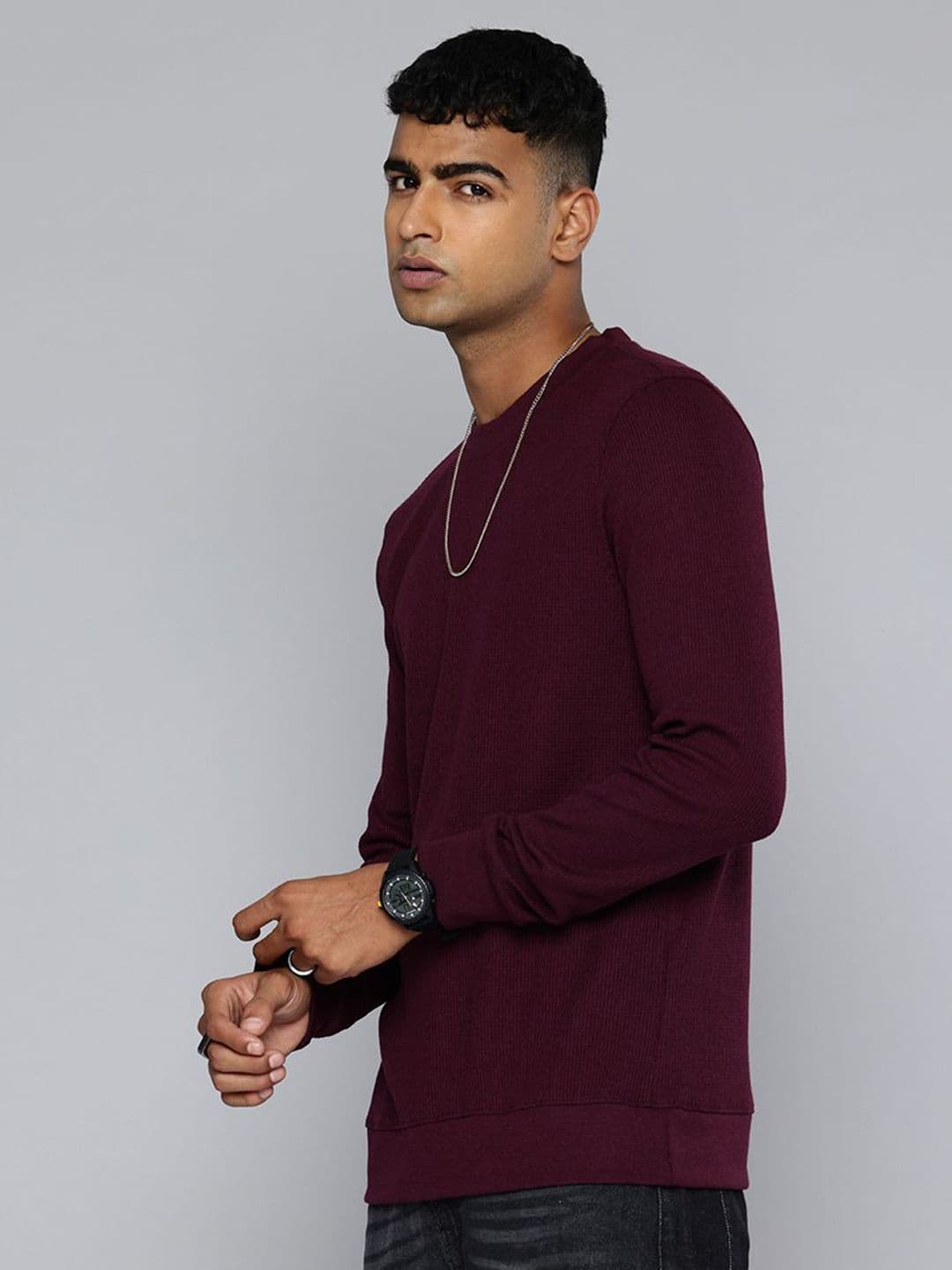 Moda Rapido Men Waffle Textured Cotton T-shirt - view 1