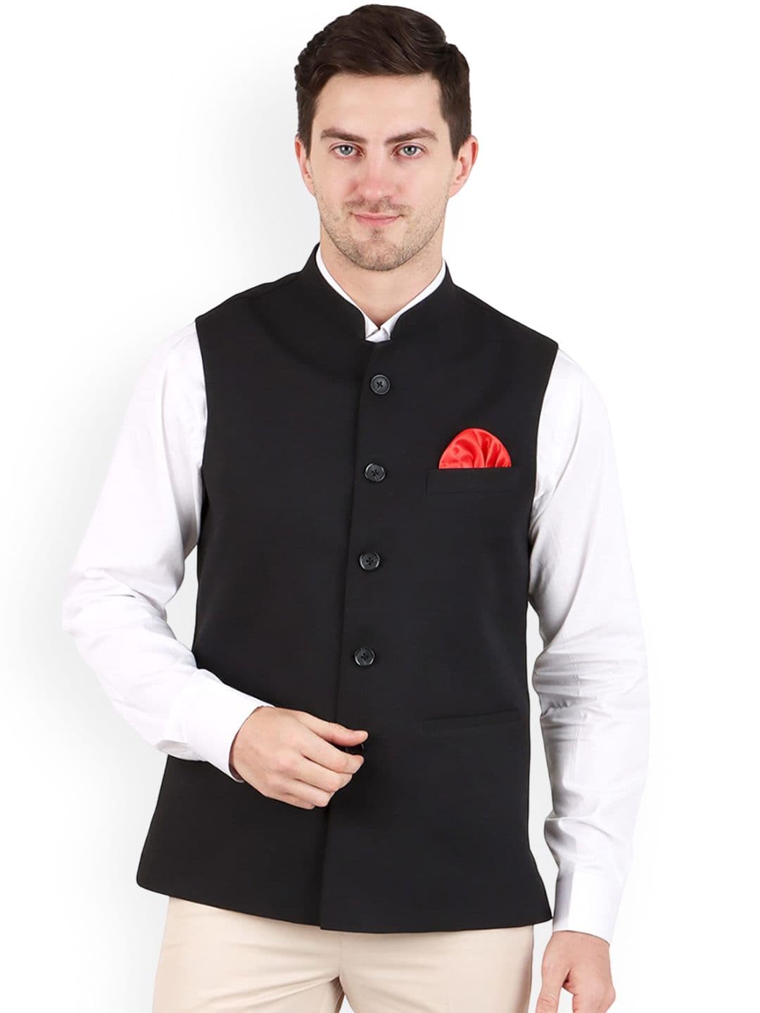 GRACYSHADE Mandarin Collar Nehru Jacket - view 1
