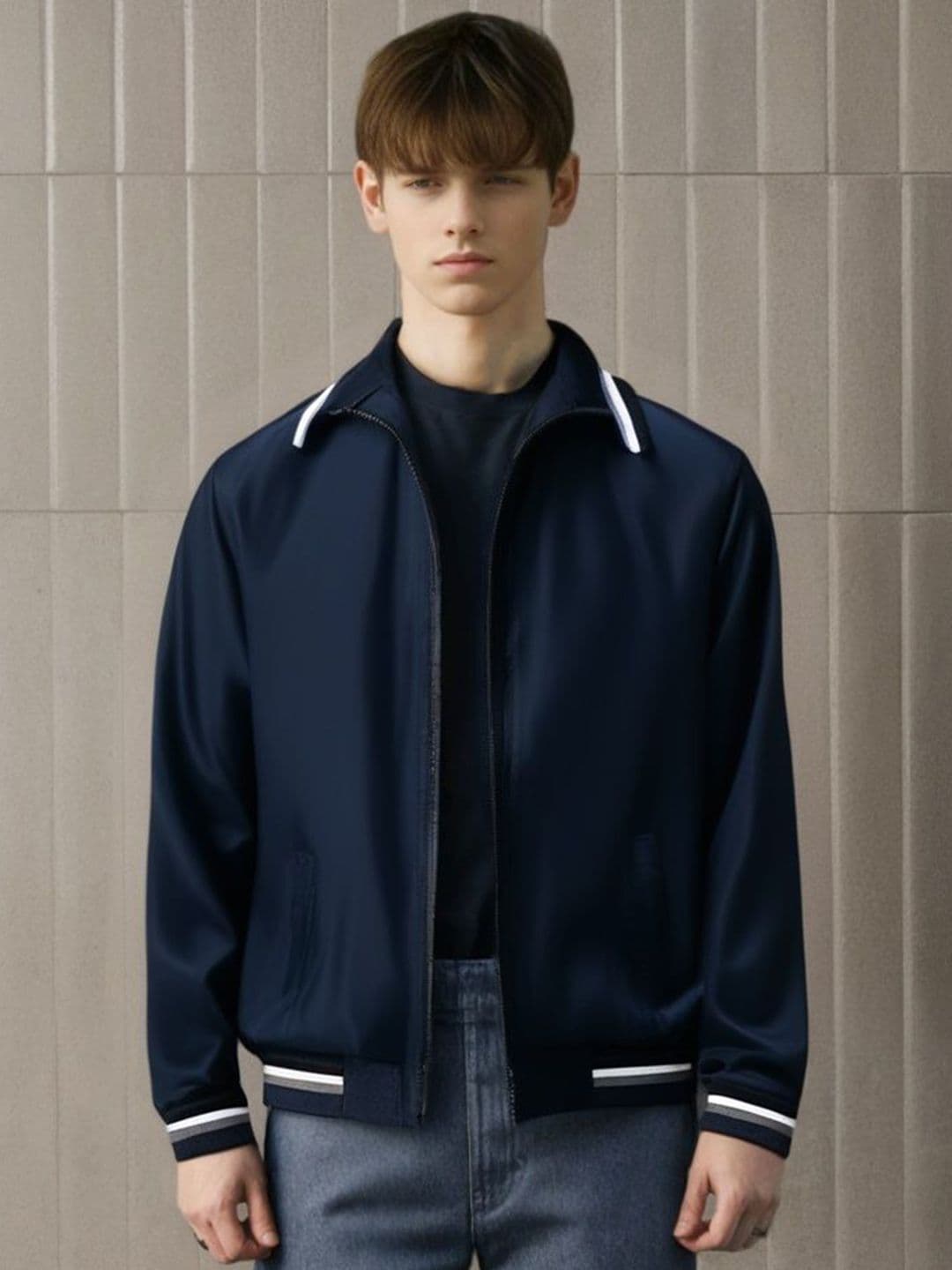 StyleCast x Revolte Lightweight Varsity Jacket - view 1