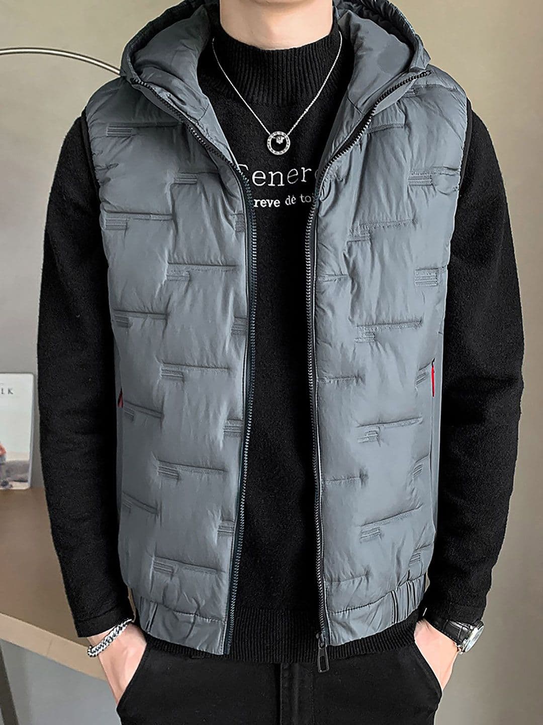 StyleCast x Revolte Men Hooded Padded Jacket - view 1