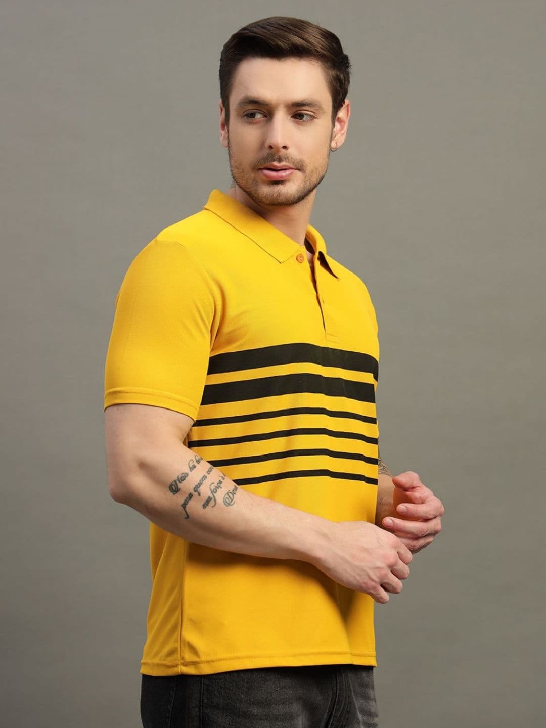 TIMBER HITCH Men Printed Polo Collar T-shirt - view 1