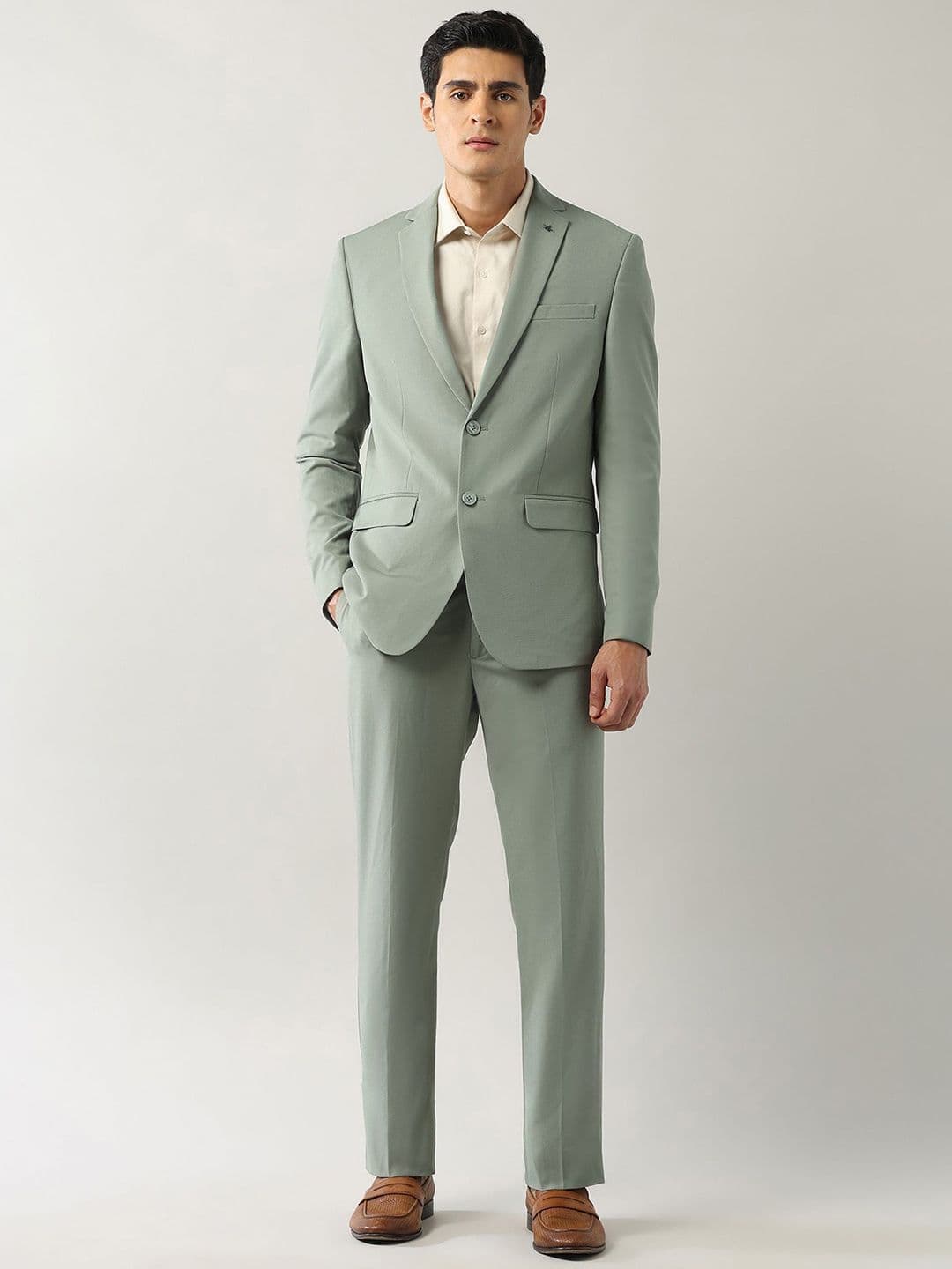 Arrow Tailored Fit Single-Breasted Two-Piece Formal Suit - view 1