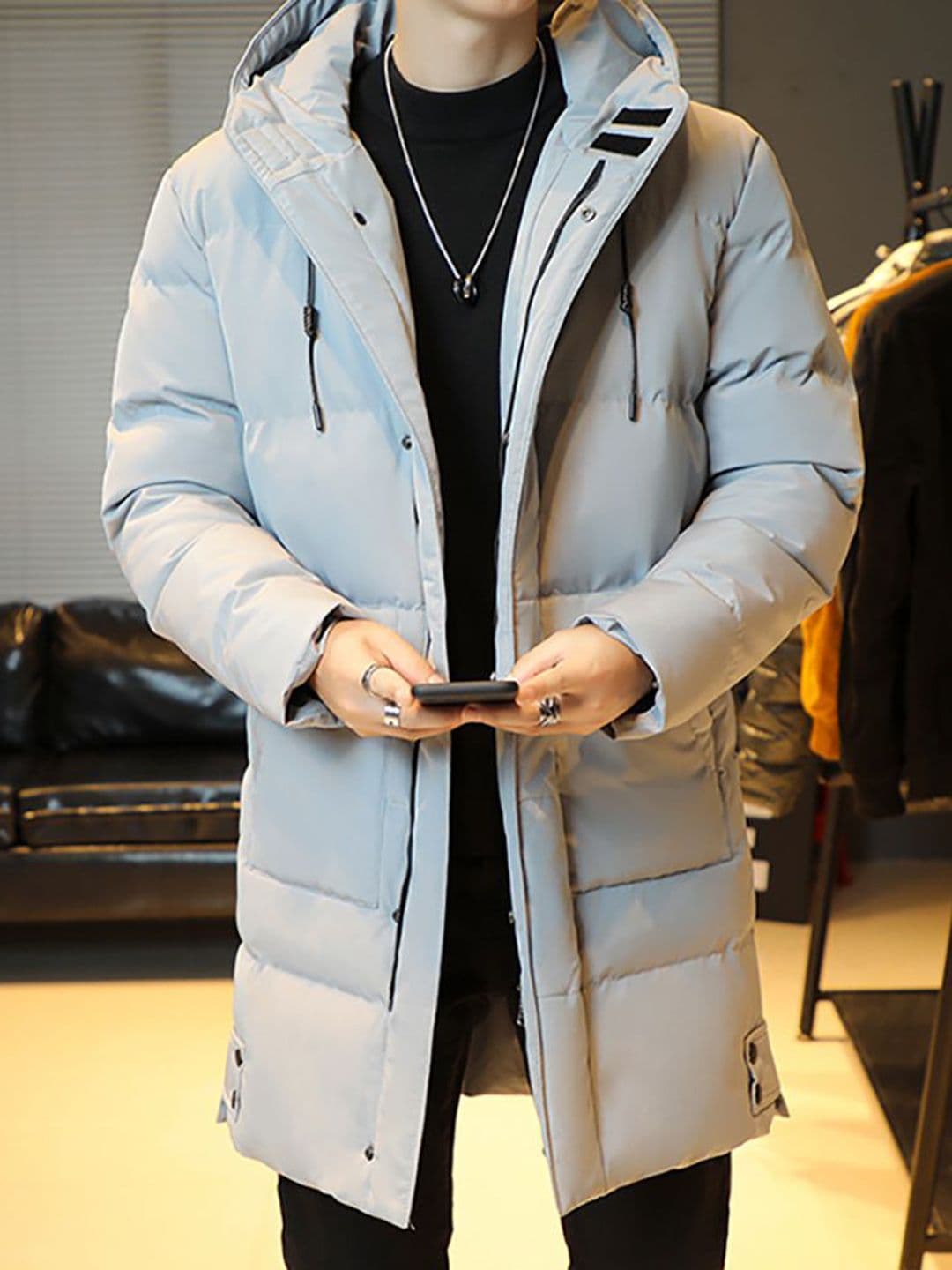 StyleCast x Revolte Men Open Front Hooded Jacket - view 1