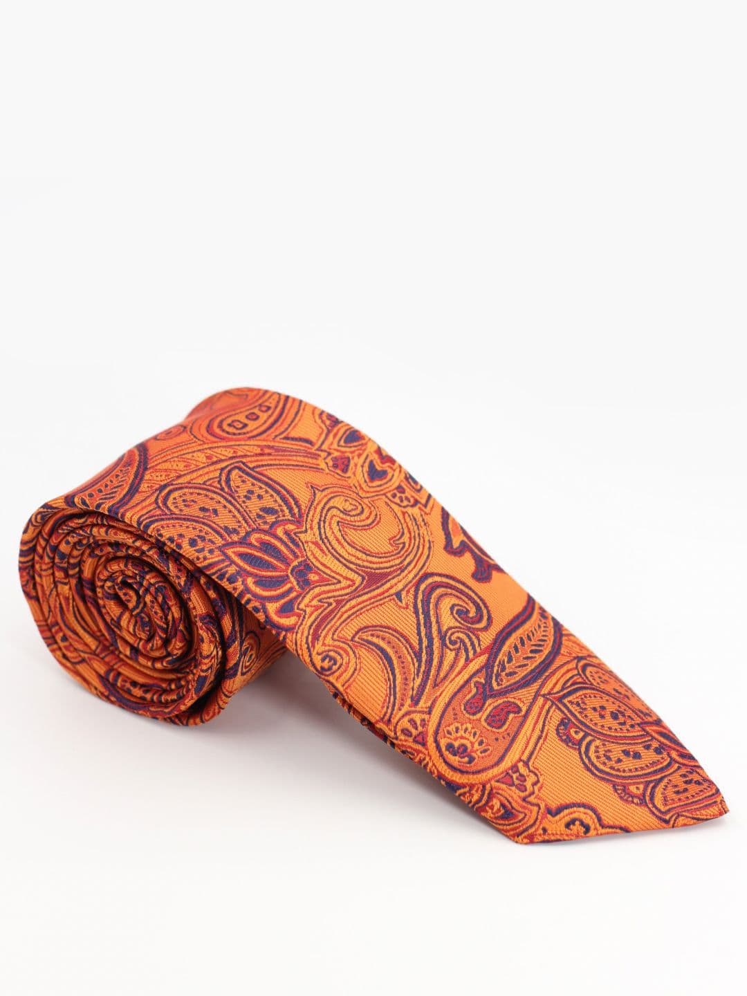 BLAQHORSE Men Paisley Printed 3-Fold Tipped Tie & Pocket Square Accessory Gift Set - view 1