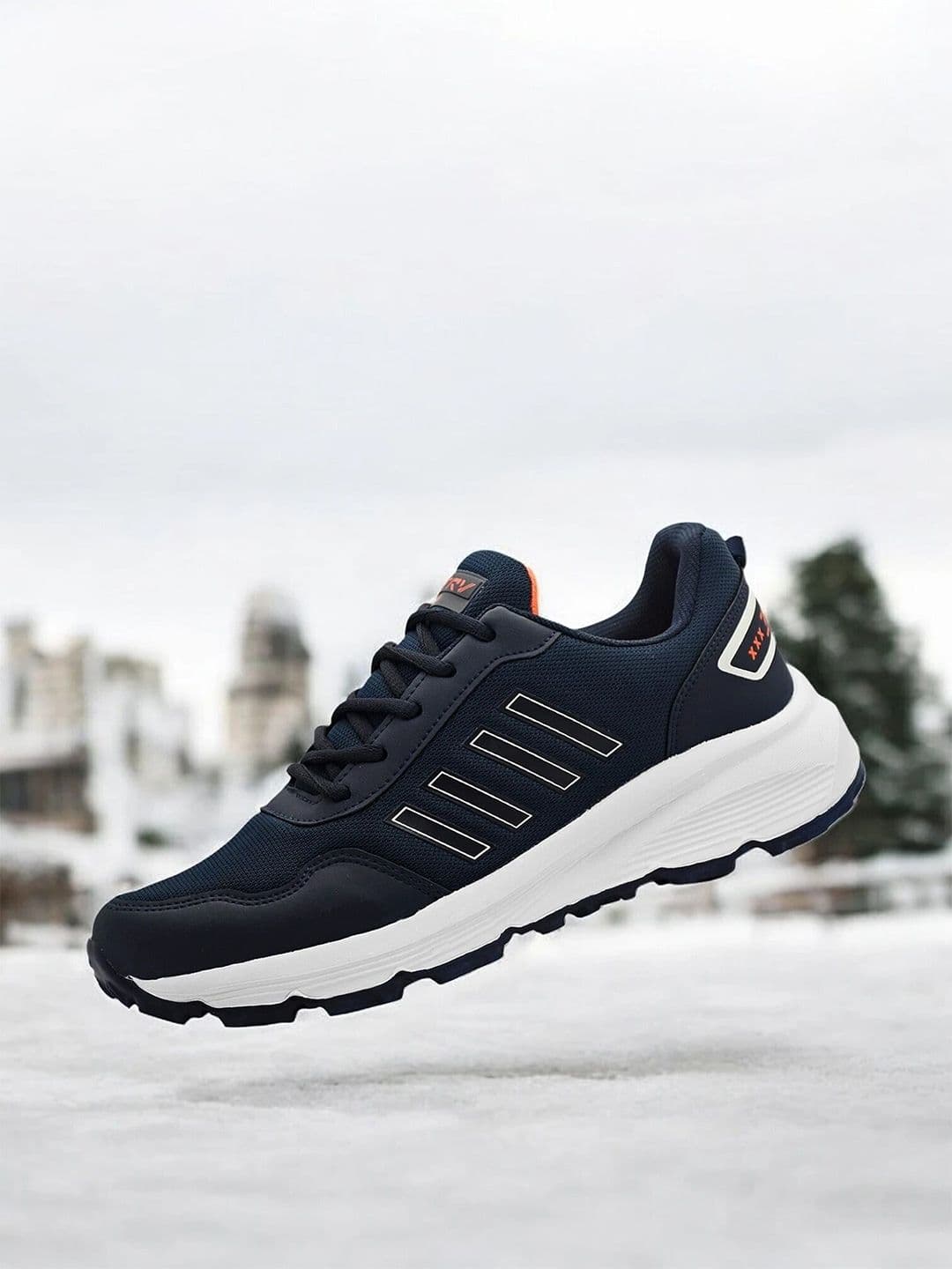 TRV Men Mesh Running Non-Marking Shoes - view 1