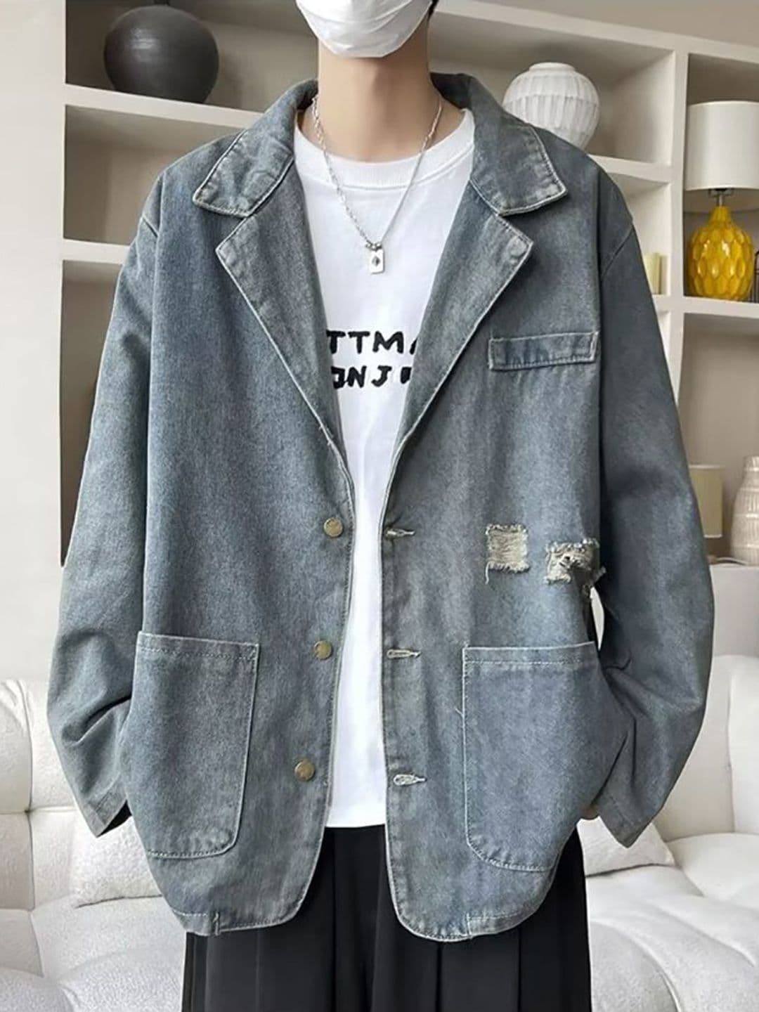 StyleCast x Revolte Men Lightweight Open Front Jacket - view 1