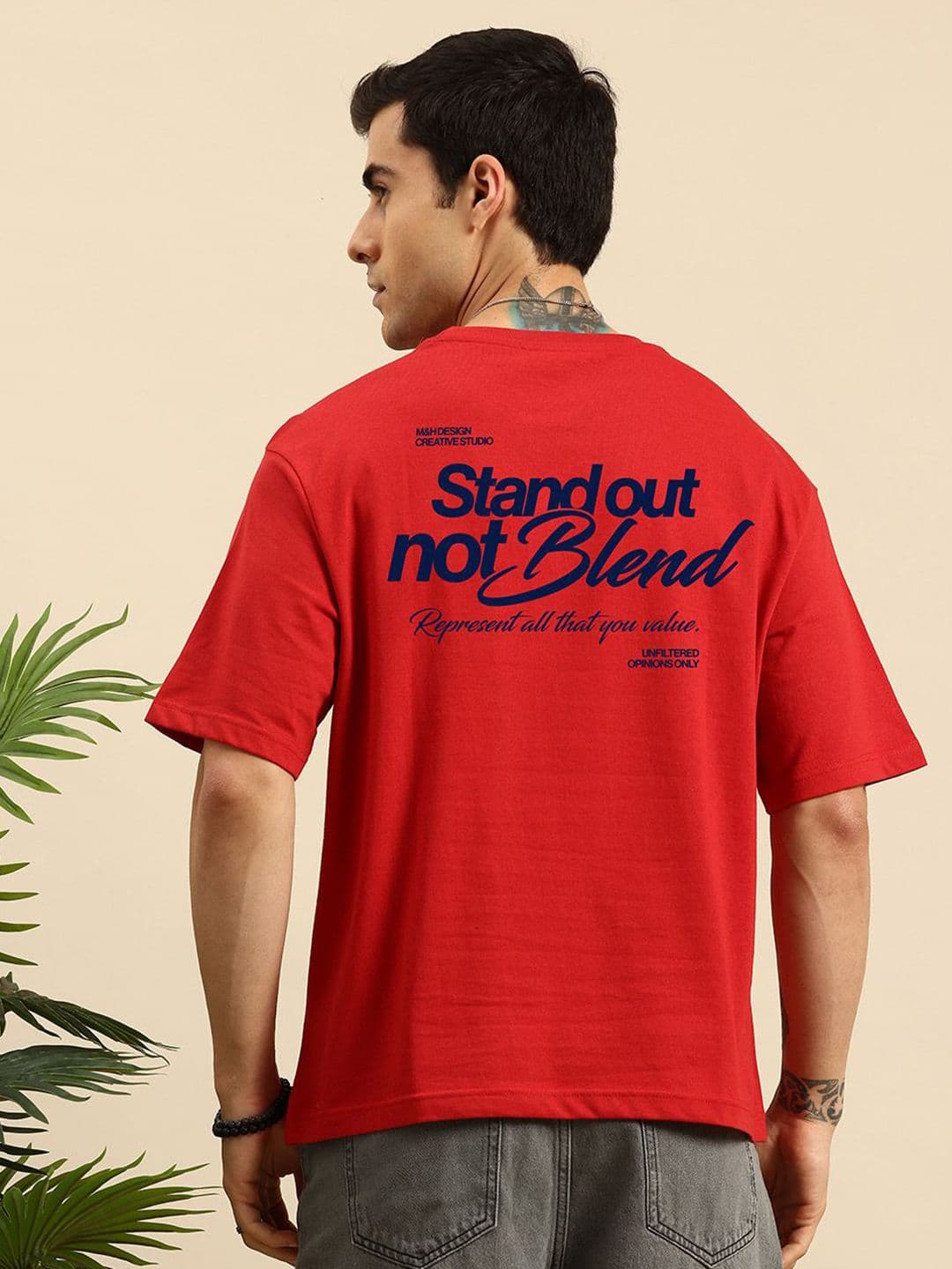 Mast & Harbour Men Printed Applique T-shirt - view 1