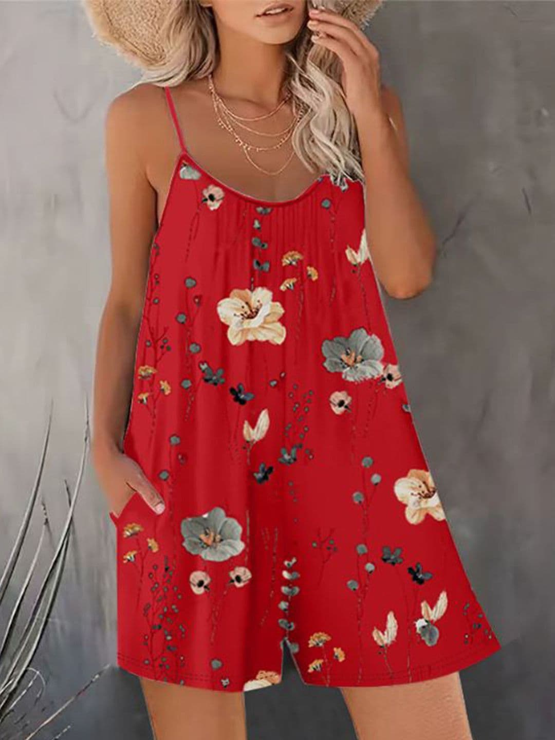StyleCast Women Shoulder Straps Printed Playsuit - view 1
