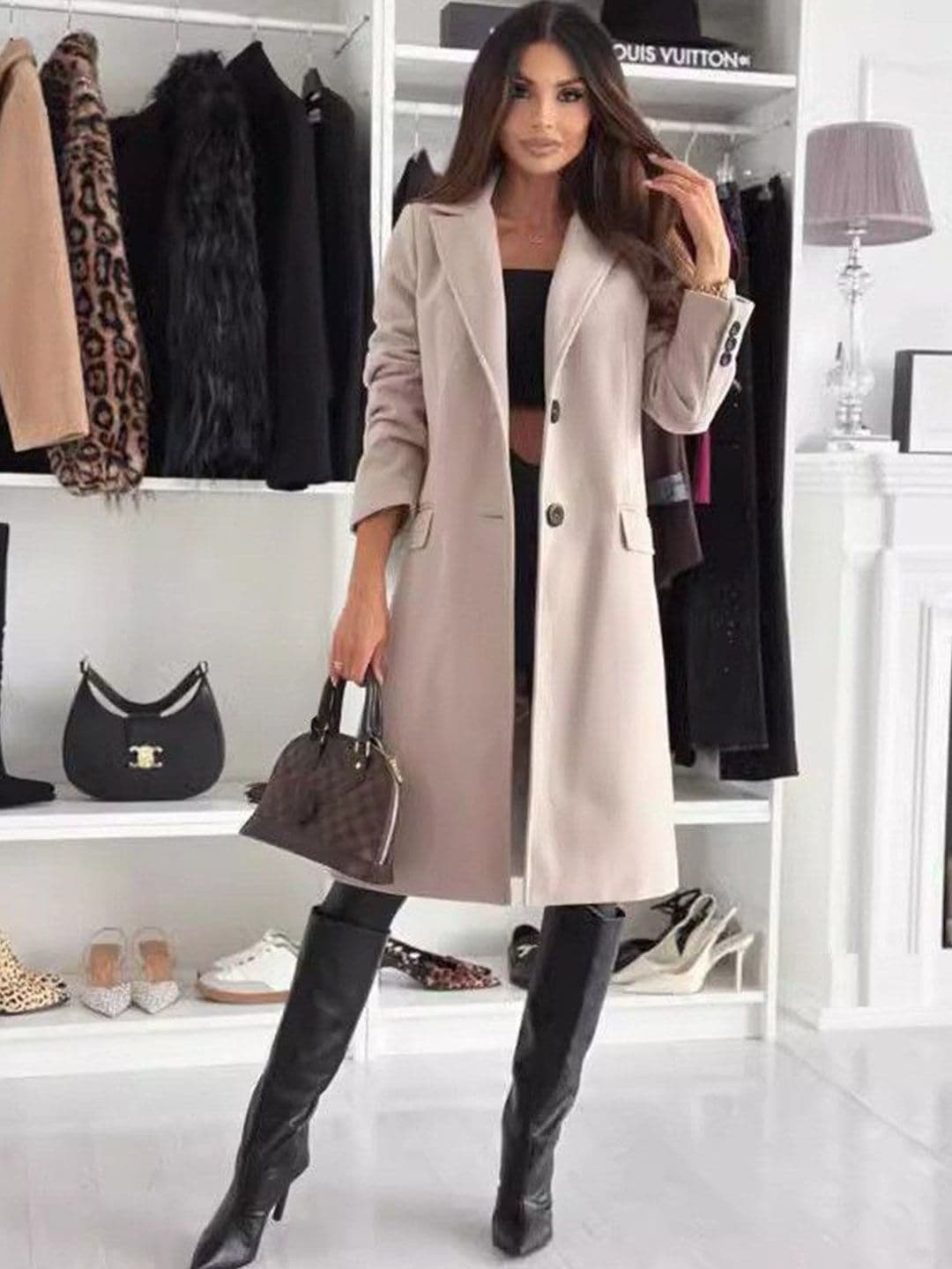 StyleCast Women Longline Open Front Jacket - view 1