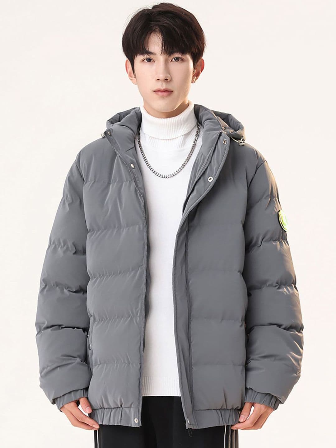 StyleCast x Revolte Men Hooded Solid Casual Padded Jacket - view 1