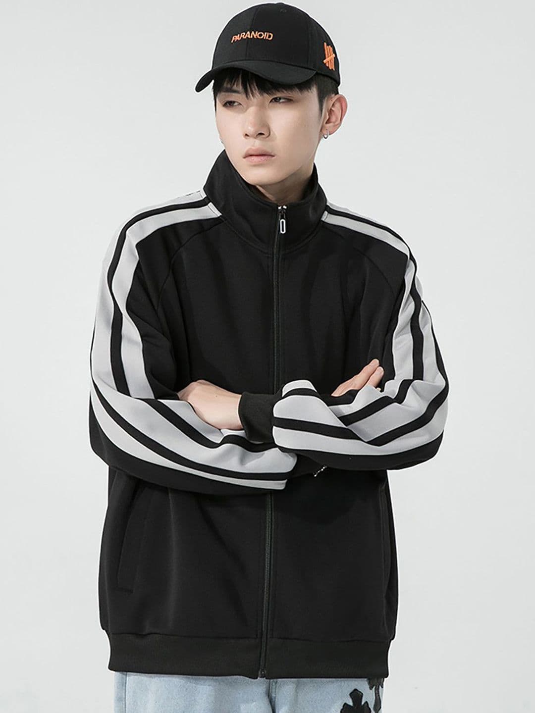 StyleCast x Revolte Men Striped Sporty Jacket - view 1