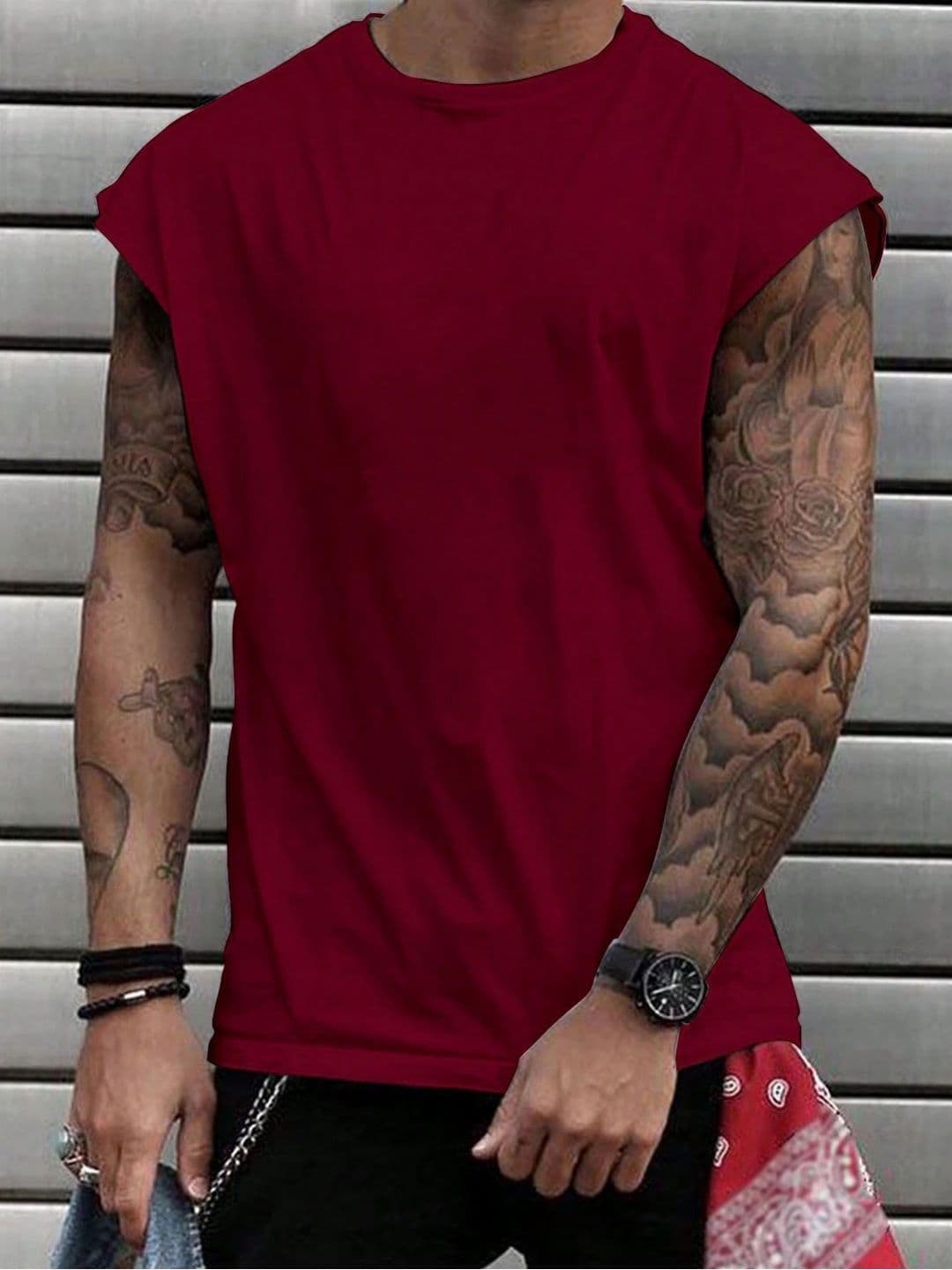StyleCast x Revolte Men Solid Round Neck T-shirt - view 1