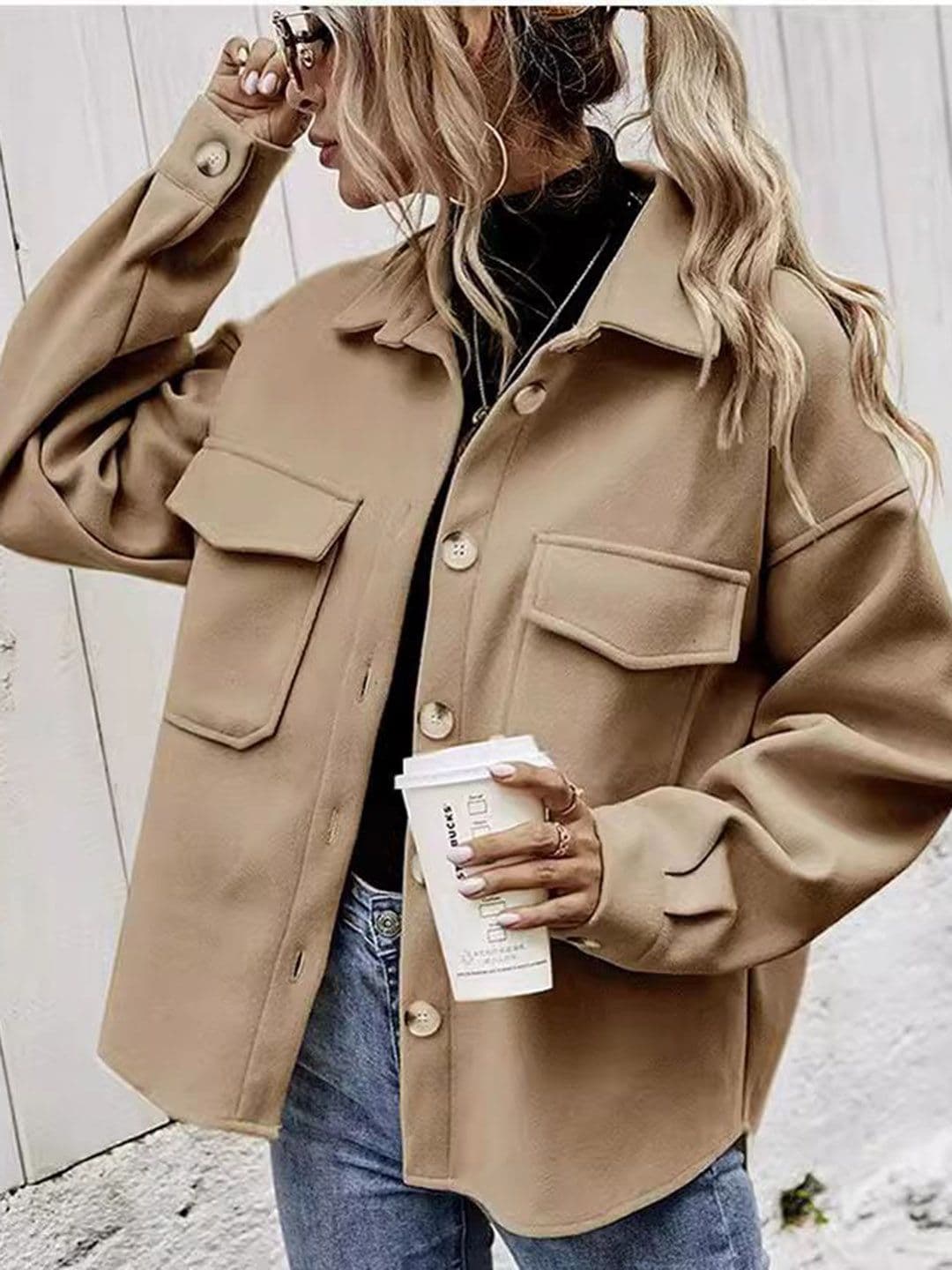 StyleCast Women Open Front Jacket - view 1