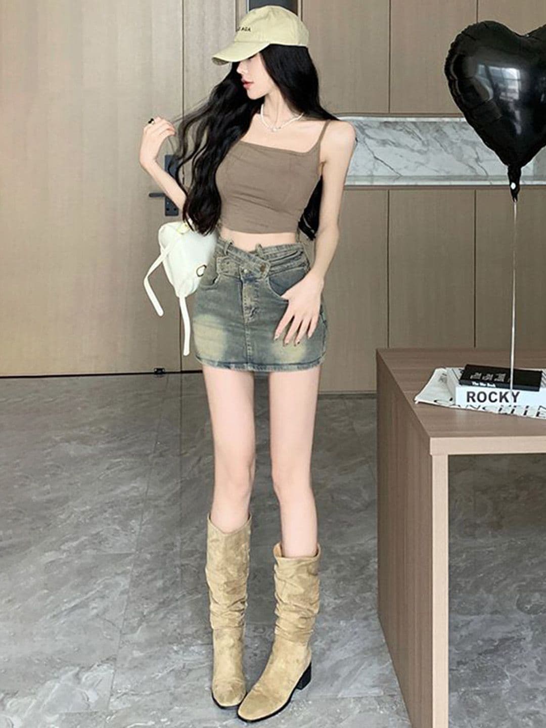 StyleCast Pure Cotton A-Line Mini Skirts - view 1