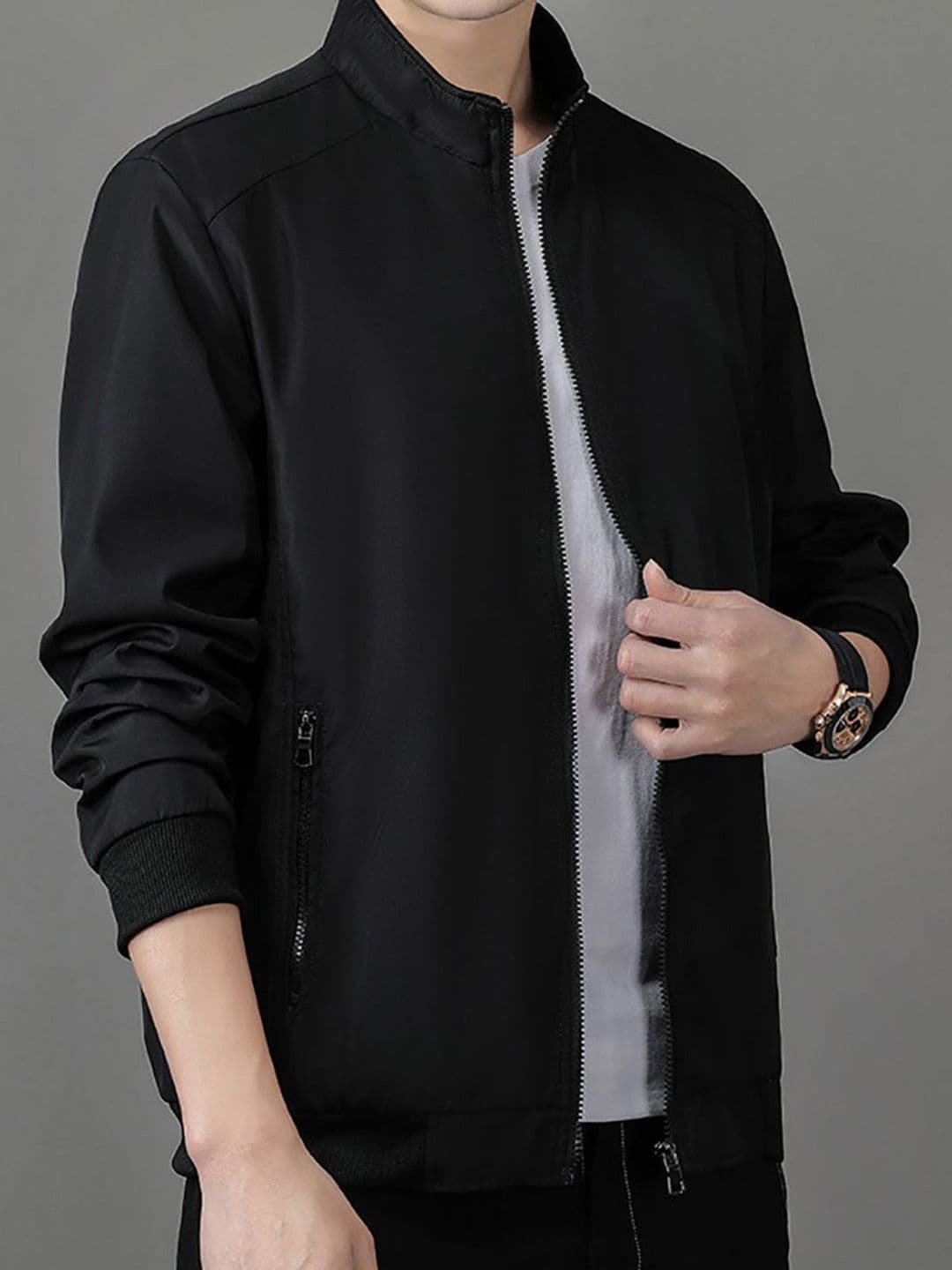 StyleCast x Revolte Men Stand Collar Tailored Jacket - view 1