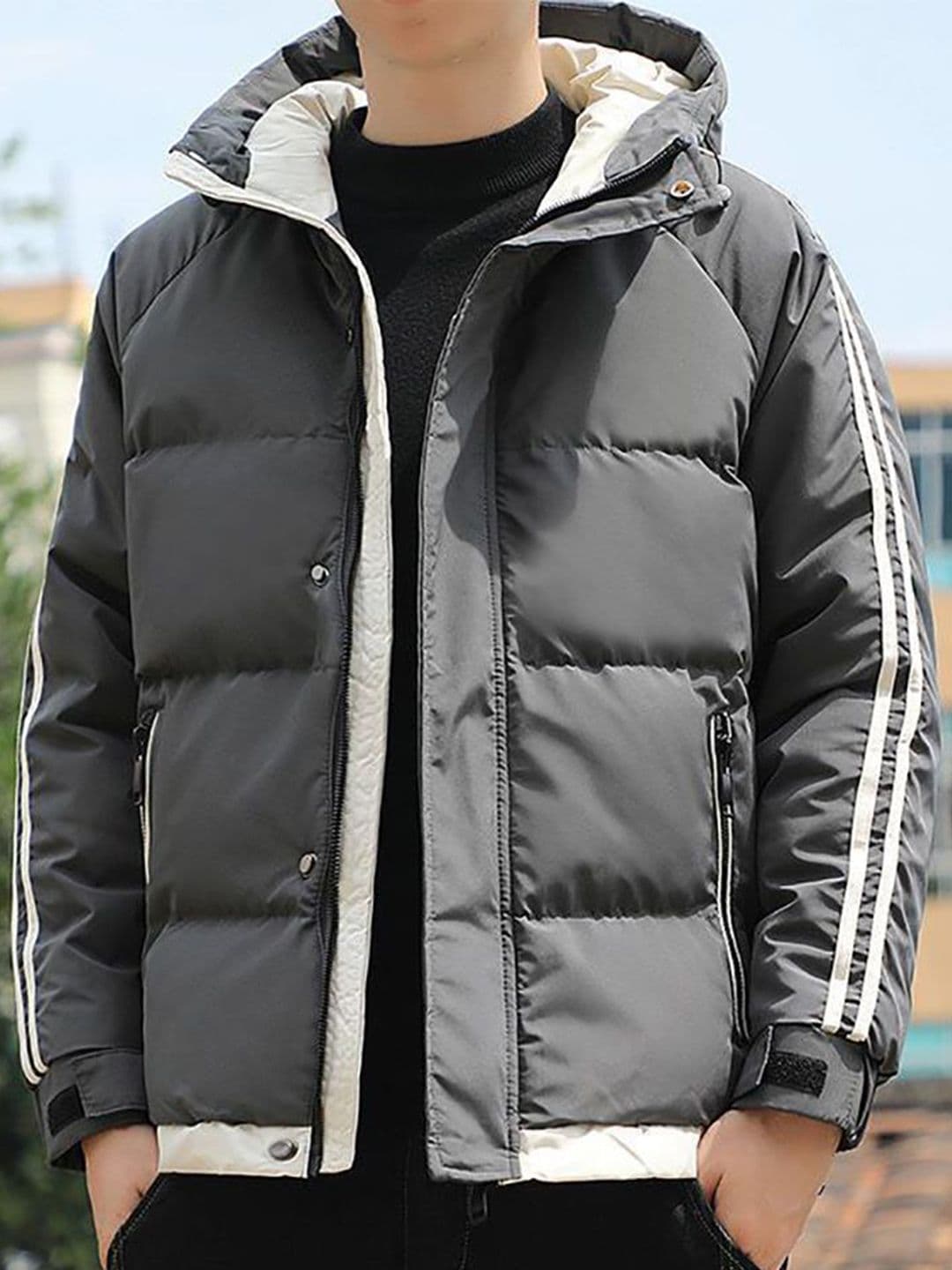 StyleCast x Revolte Men Hooded Padded Jacket - view 1