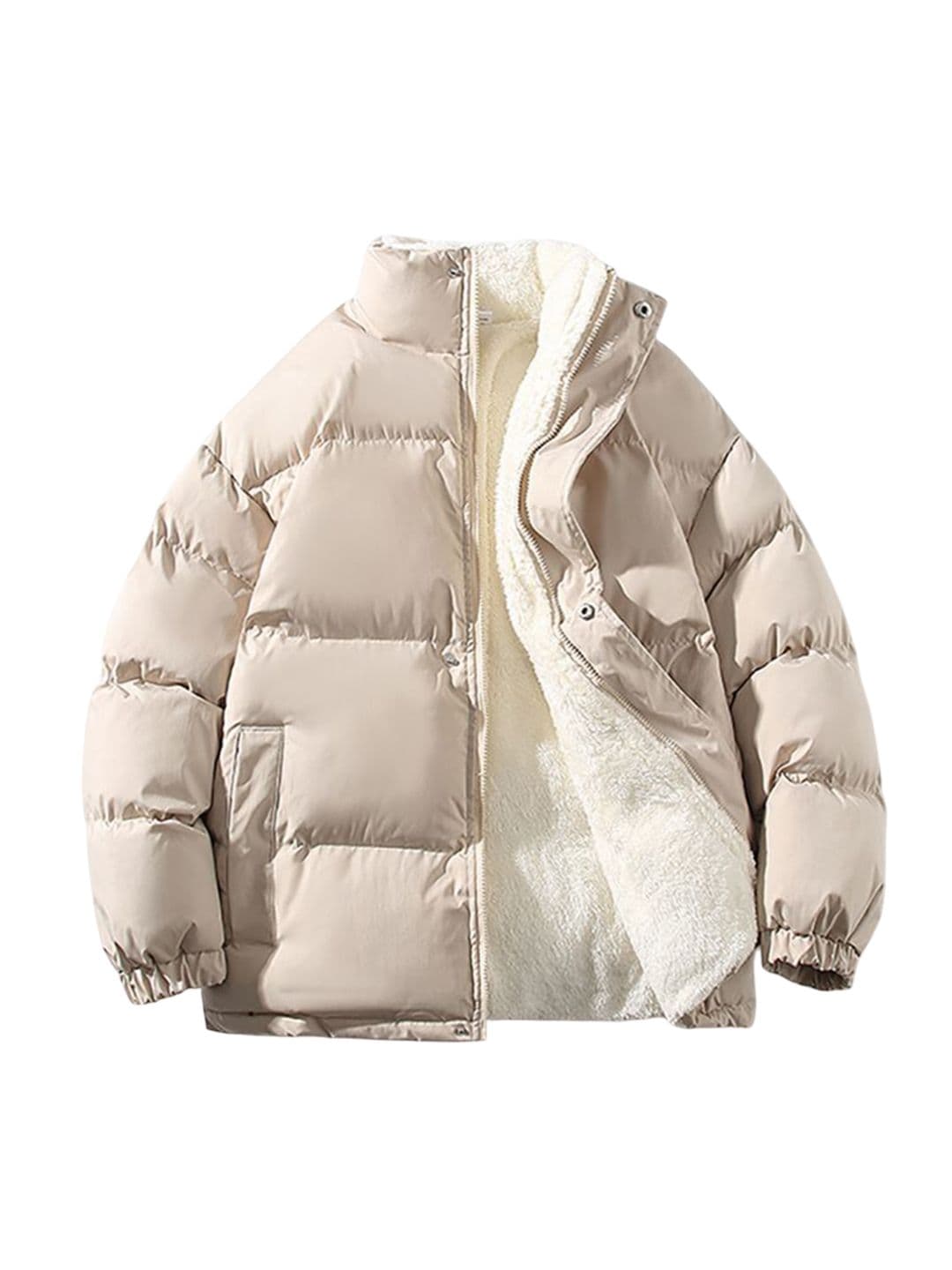 StyleCast x Revolte Men Mock Collar Solid Casual Insulator Padded Jacket - view 1