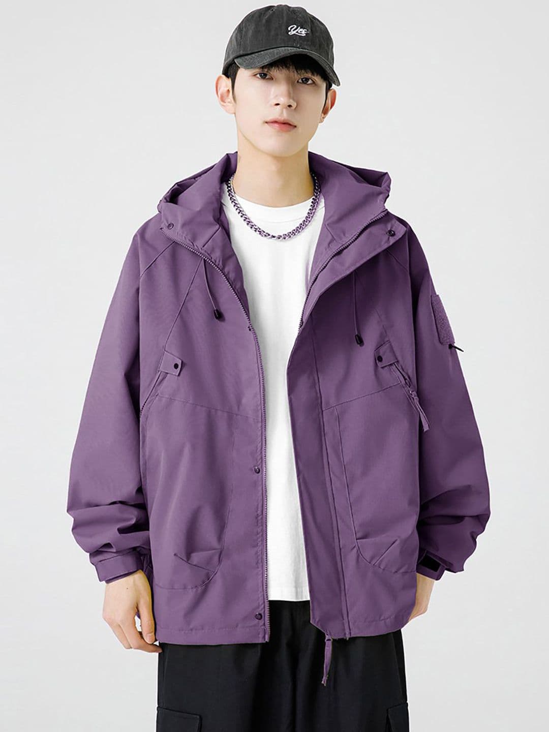 StyleCast x Revolte Men Open Front Hooded Jacket - view 1
