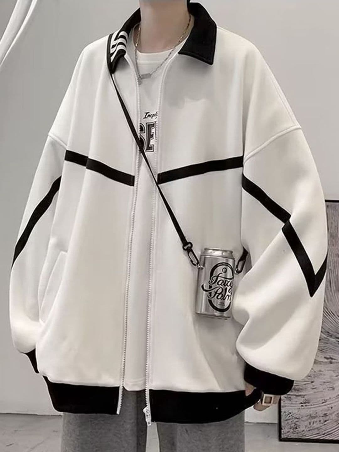 StyleCast x Revolte Men's Casual Colourblocked Regular Jacket with Spread Collar - view 1
