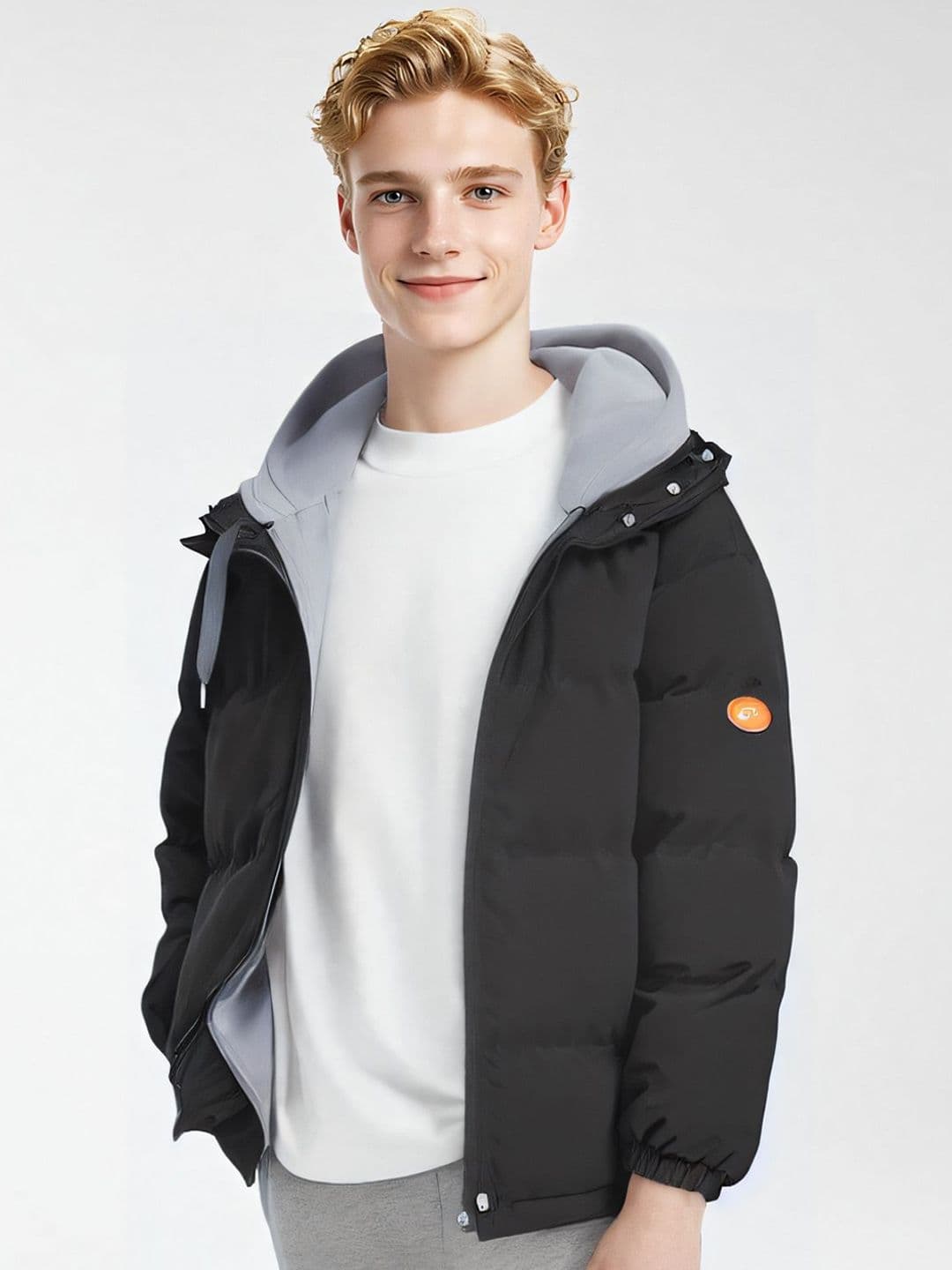 StyleCast x Revolte Men Hooded Padded Jacket - view 1