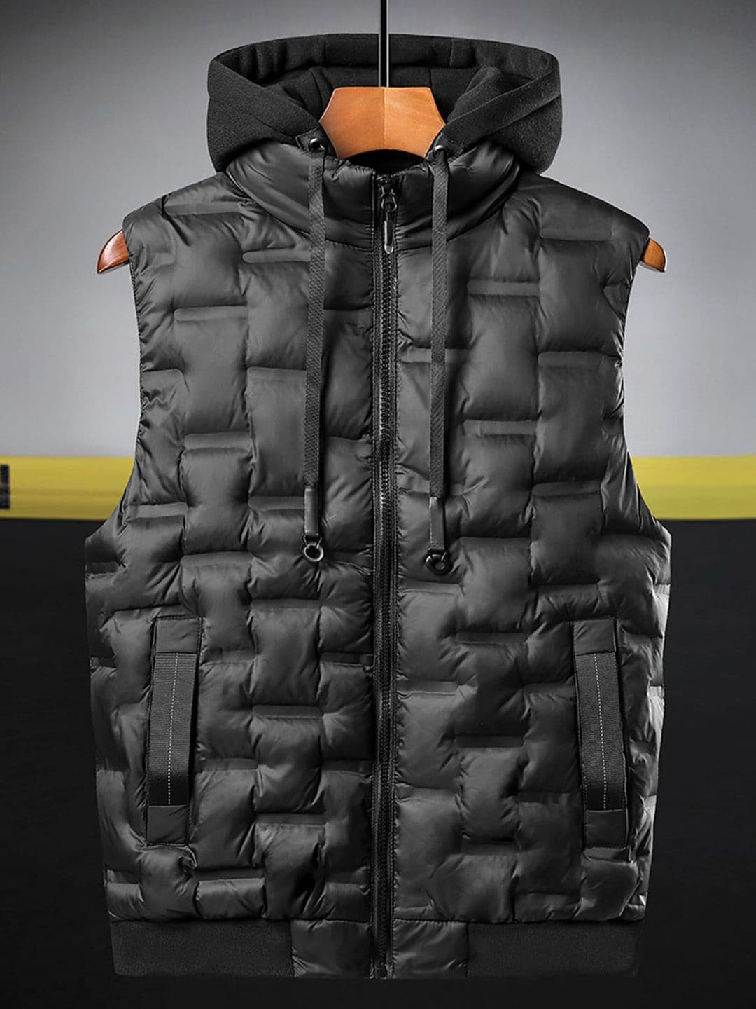StyleCast x Revolte Hooded Gilet Casual Jacket - view 1
