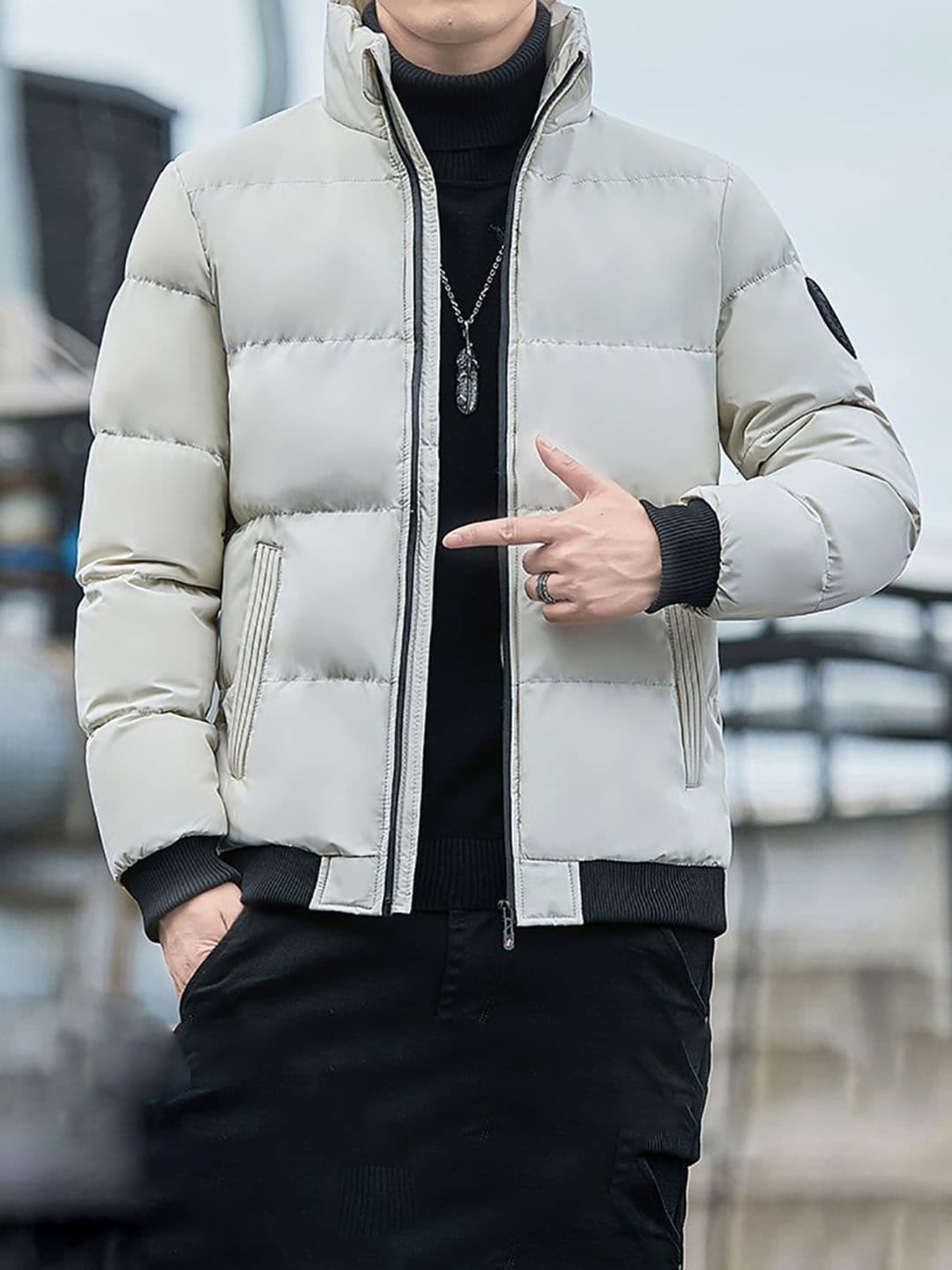 StyleCast x Revolte Mock Collar Padded Jacket - view 1