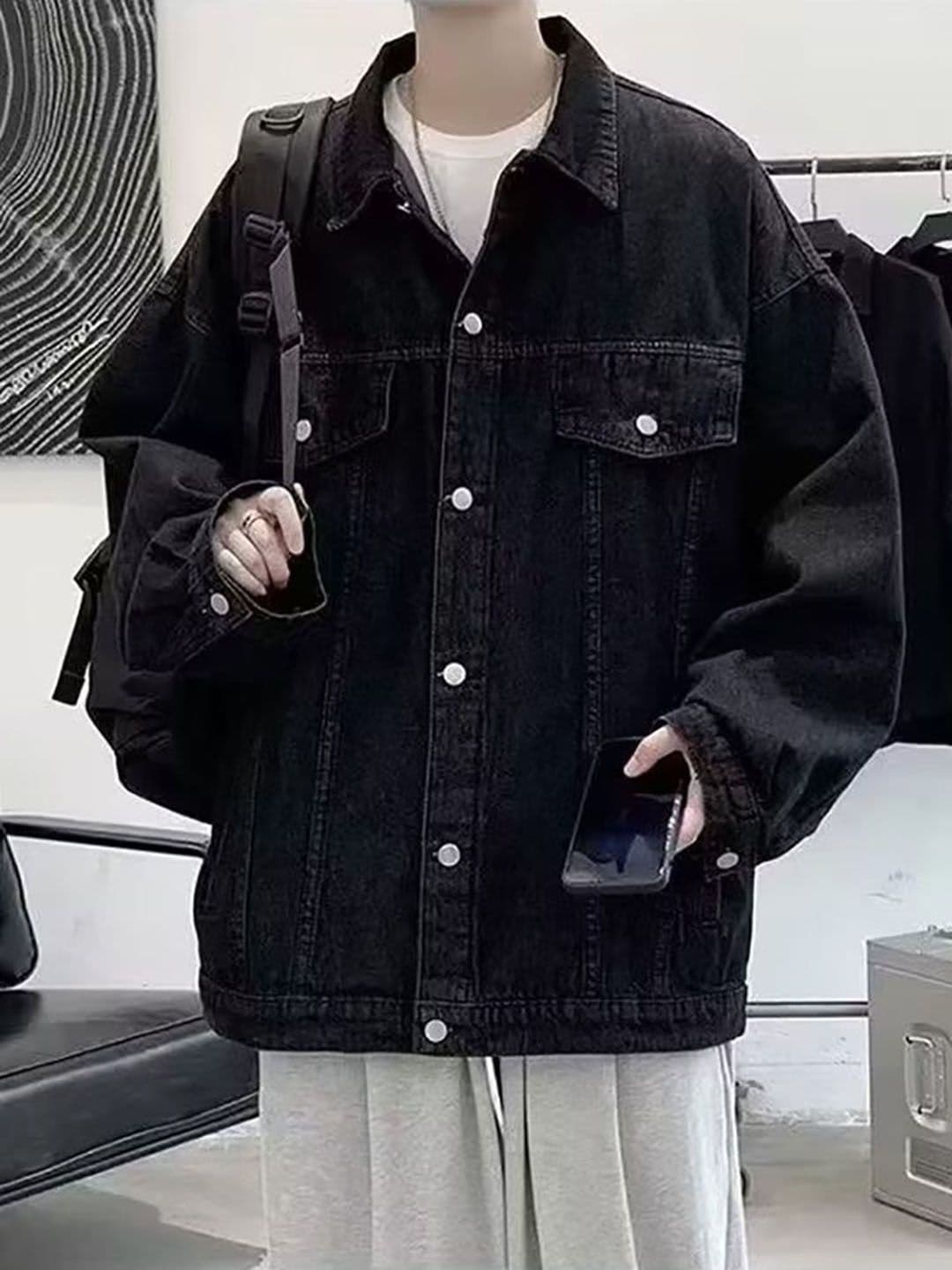 StyleCast x Revolte Men Solid Spread Collar Outdoor Tailored Jacket - view 1