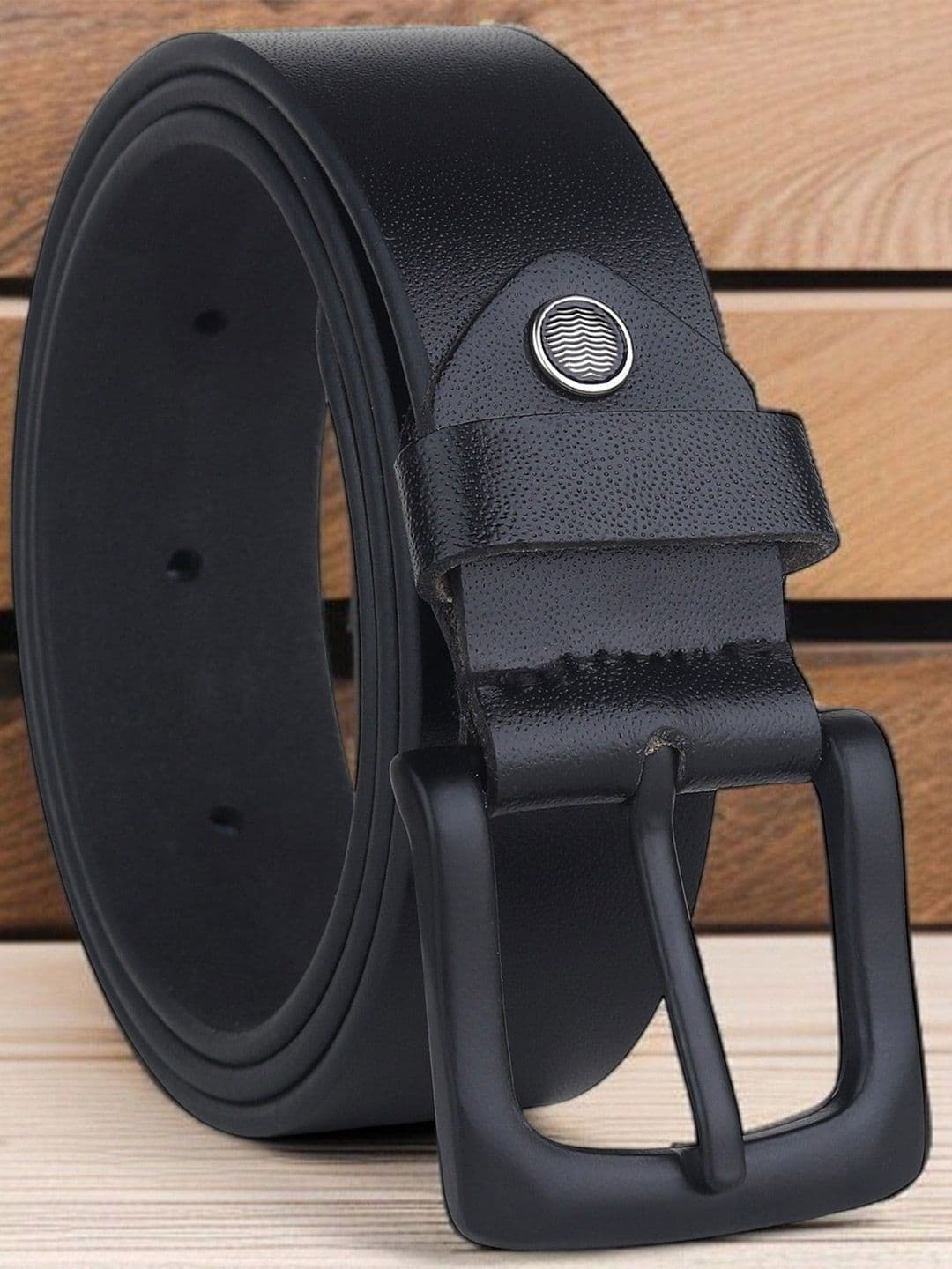 The Roadster Lifestyle Co Men Textured Leather Belt - view 1