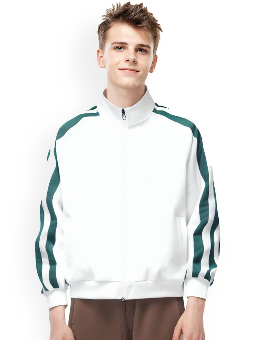 StyleCast x Revolte Men Striped Lightweight Sporty Jacket - view 1