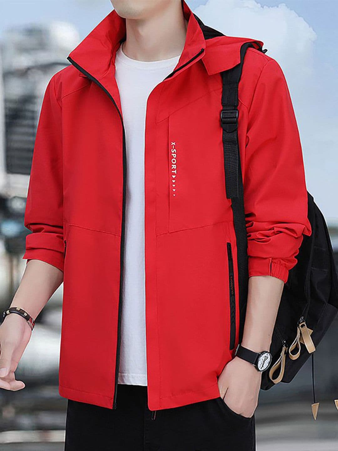 StyleCast x Revolte Men Hooded Long Sleeves Tailored Jacket - view 1