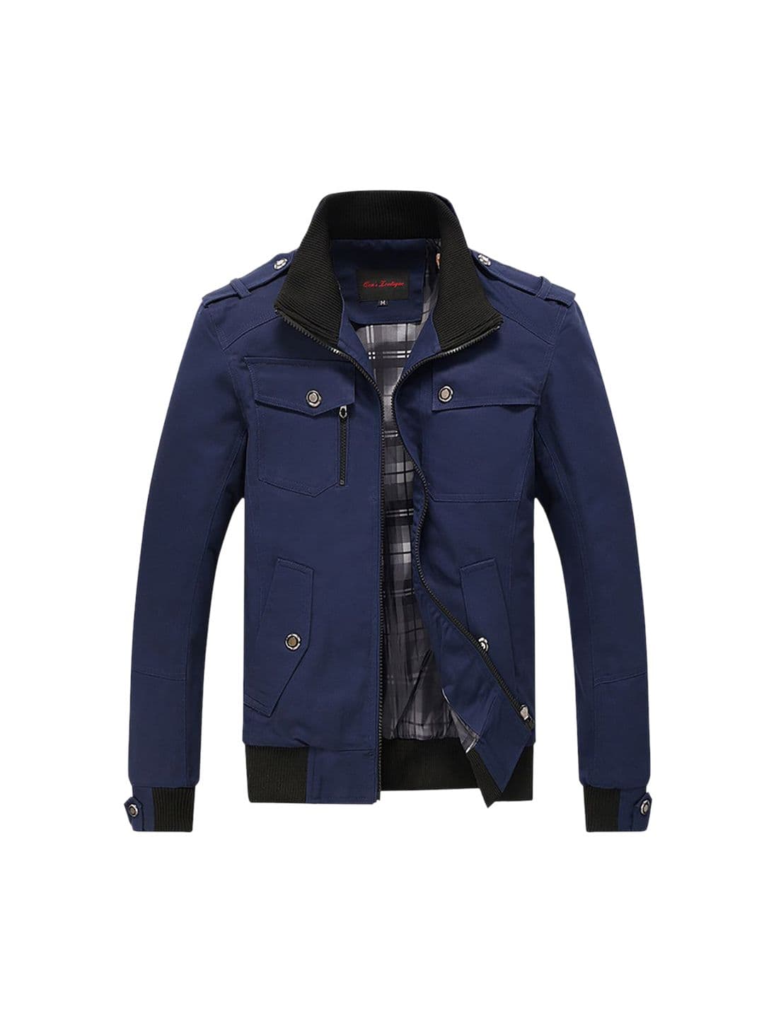 StyleCast x Revolte Men Stand Collar Cotton Insulator Tailored Jacket - view 1