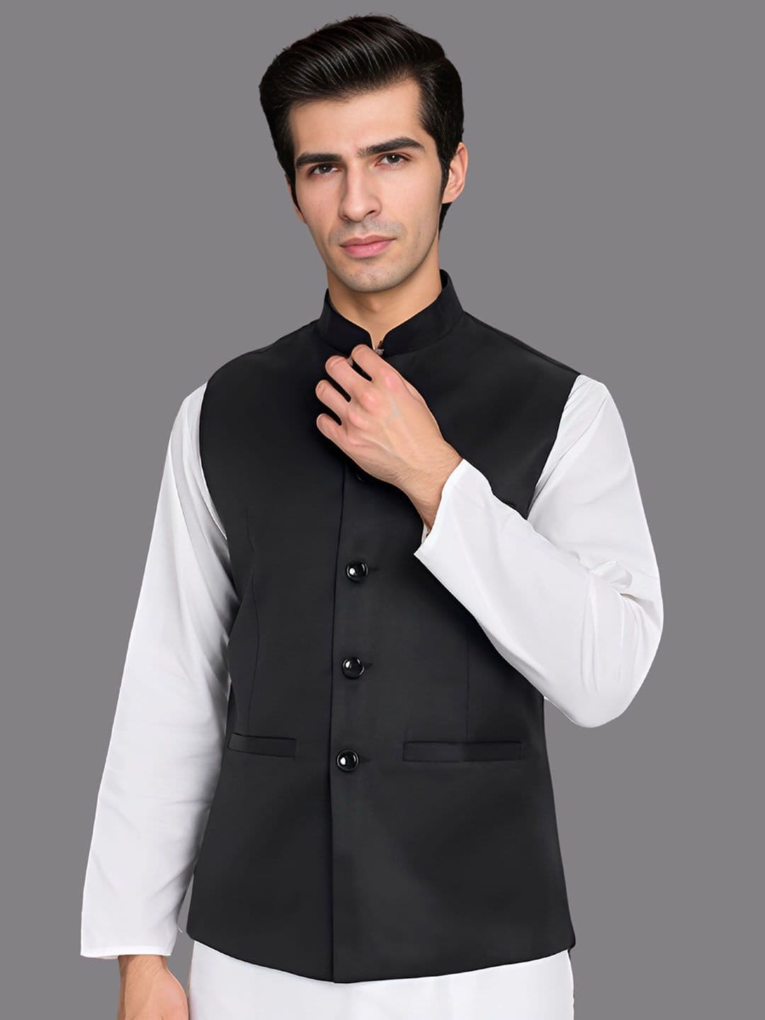 Moda Rapido Satin Nehru Jacket - view 1