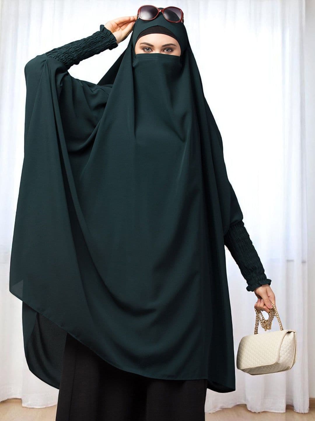 BASHARIYA Full-Size Khimar & Adjustable Mouthpiece - view 1