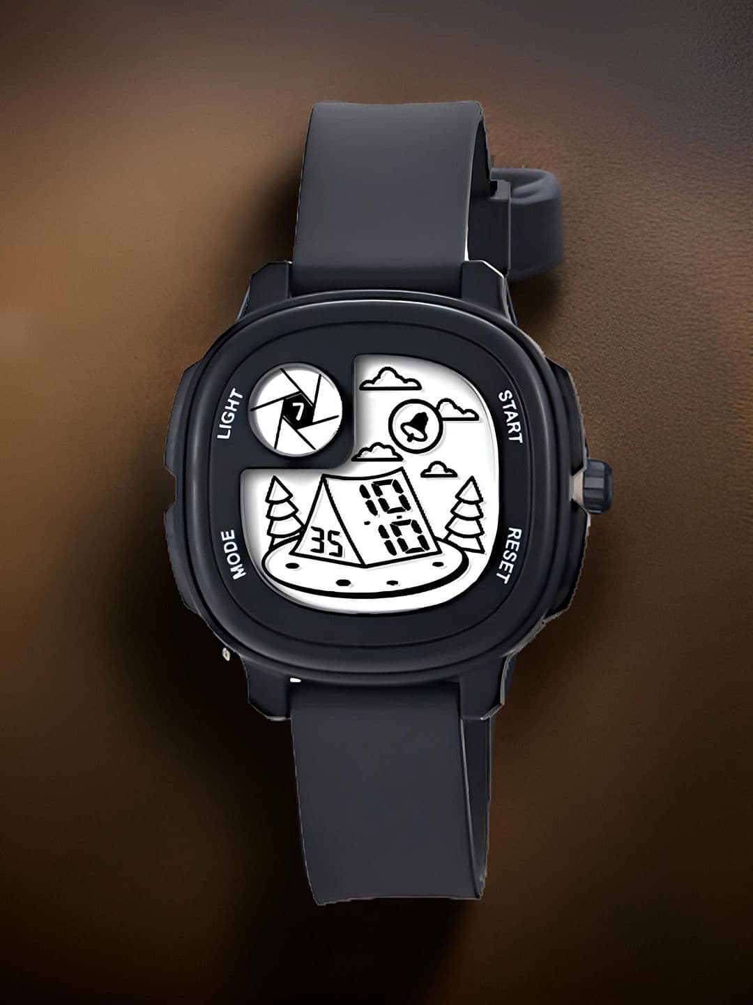 Otage Unisex Kid Patterned Dial & Straps Digital Multi Function Watch Kid-Home-Black - view 1