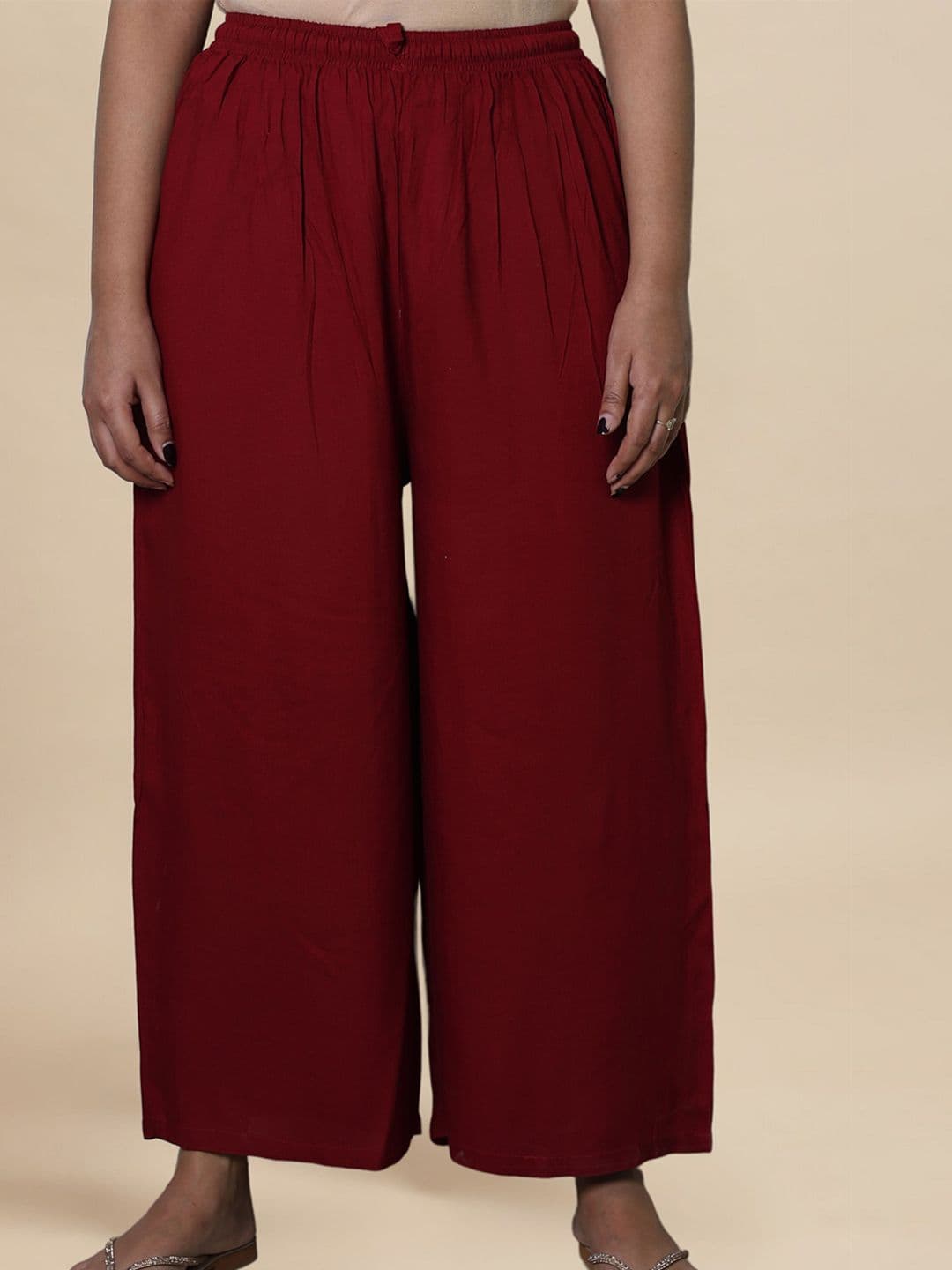 myplusfashion Women Plus Size and Regular Size Wide Leg Rayon Palazzos - view 1