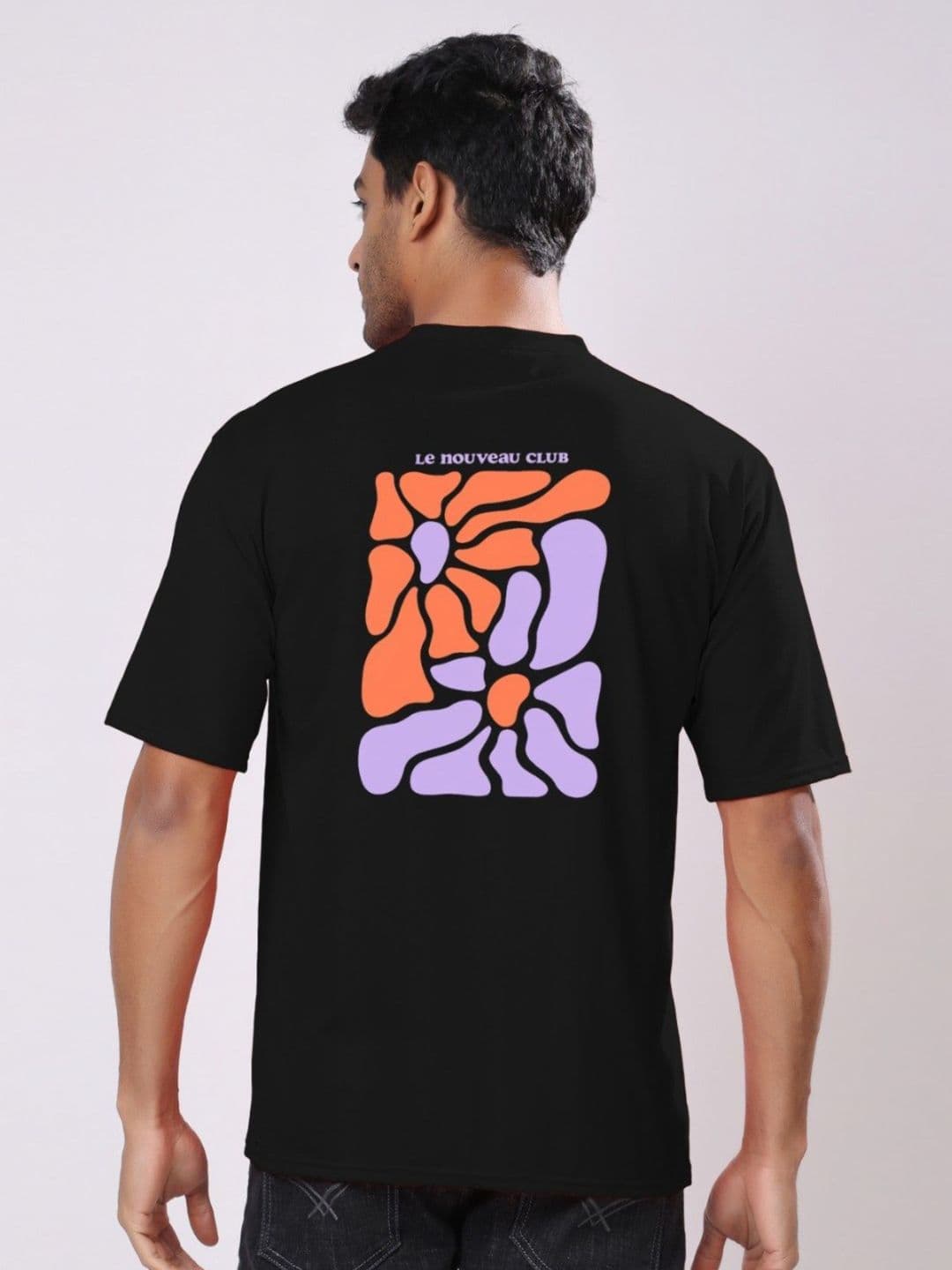 TQH Men Typography Printed Oversized Longline T-shirt - view 1