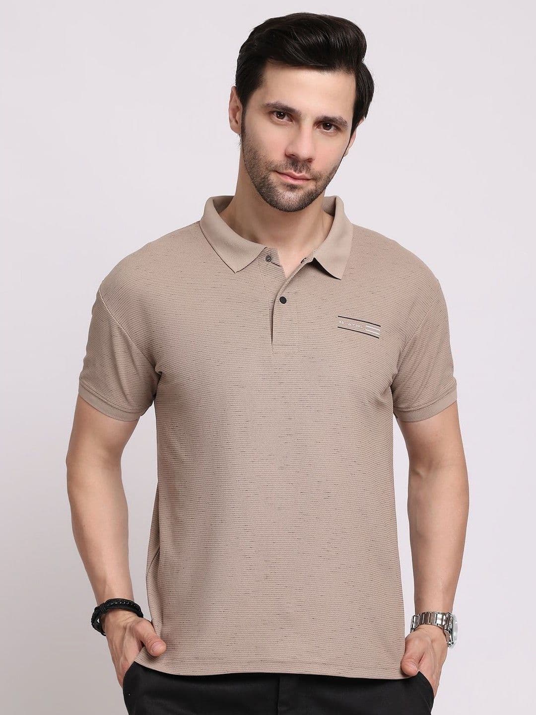 GRACIT Men Polo Collar Extended Sleeves T-shirt - view 1