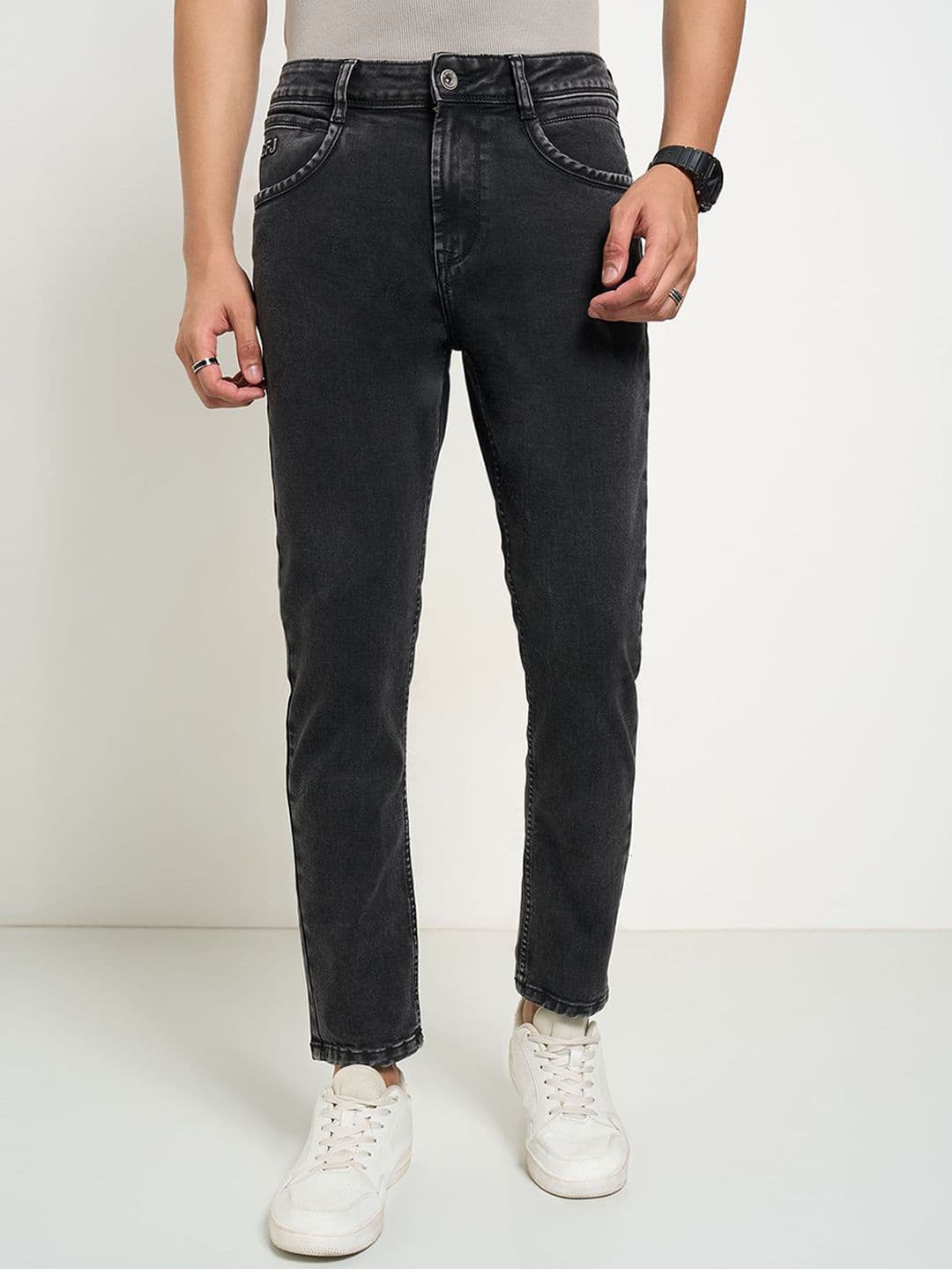 SF JEANS by Pantaloons Men Slim Fit Mid-Rise Jeans - view 1