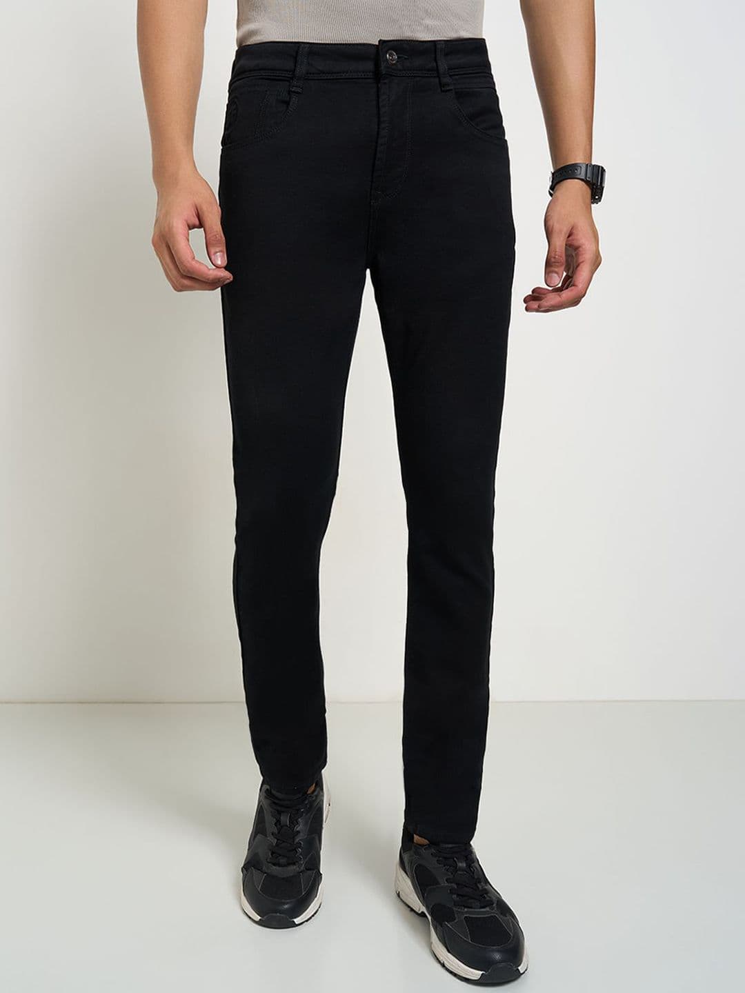 SF JEANS by Pantaloons Men Slim Fit Mid-Rise Jeans - view 1