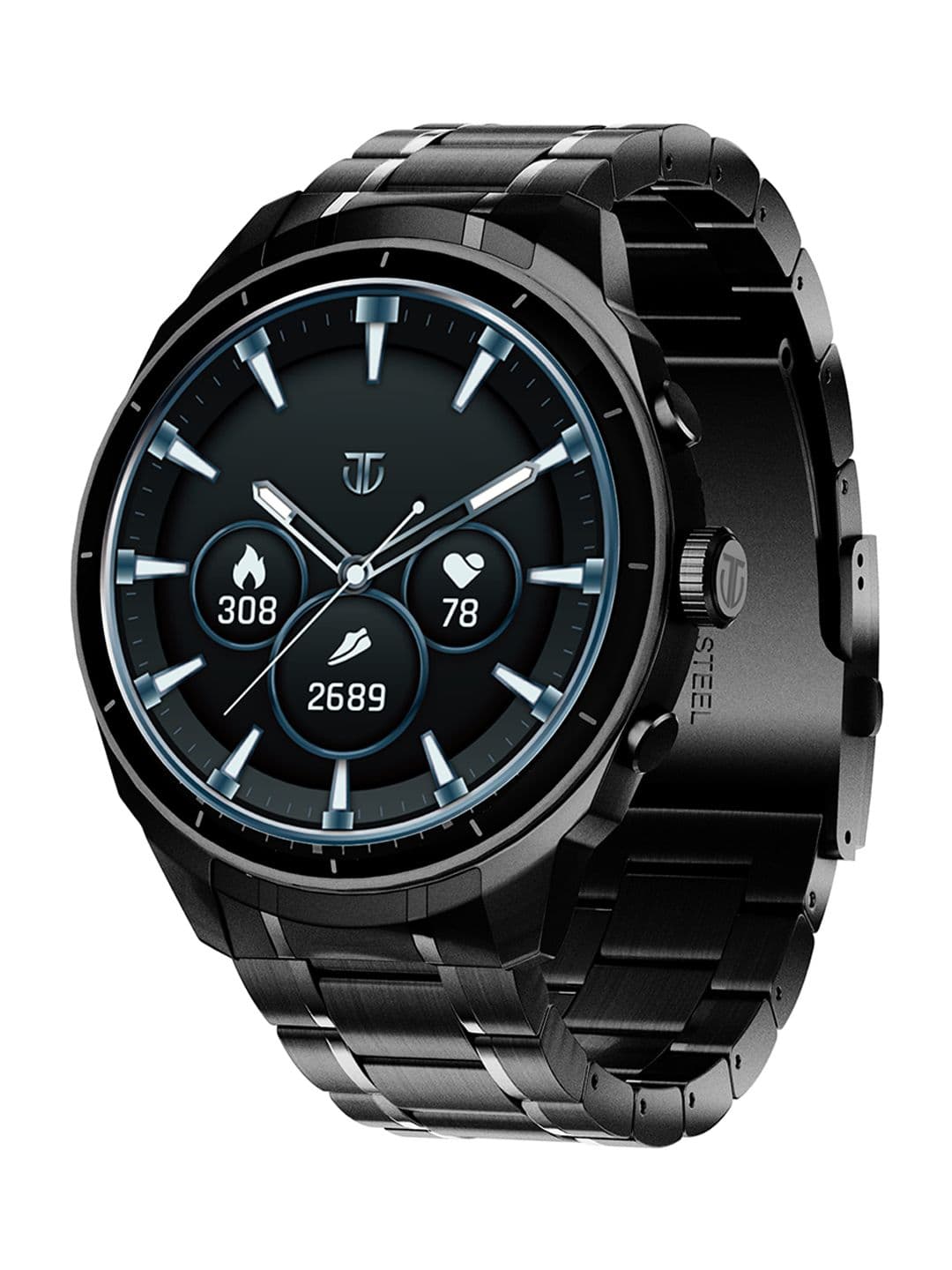 Titan Heritage 1.43 AMOLED Stainless Steel Working Crown 3D UI IP68 BT Calling Smart Watch - view 1