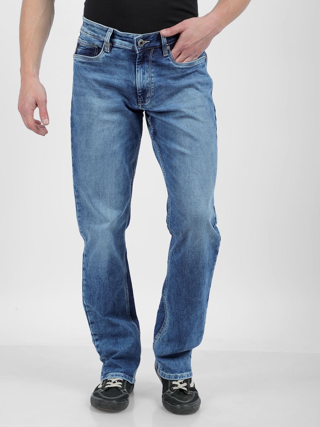 Numero Uno Men Light Fade Stretchable Jeans - view 1