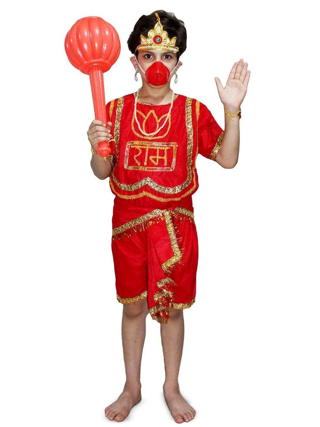 Kaku Fancy dresses Boys Top With Dhoti Pants Hanuman Ji Costume - view 1